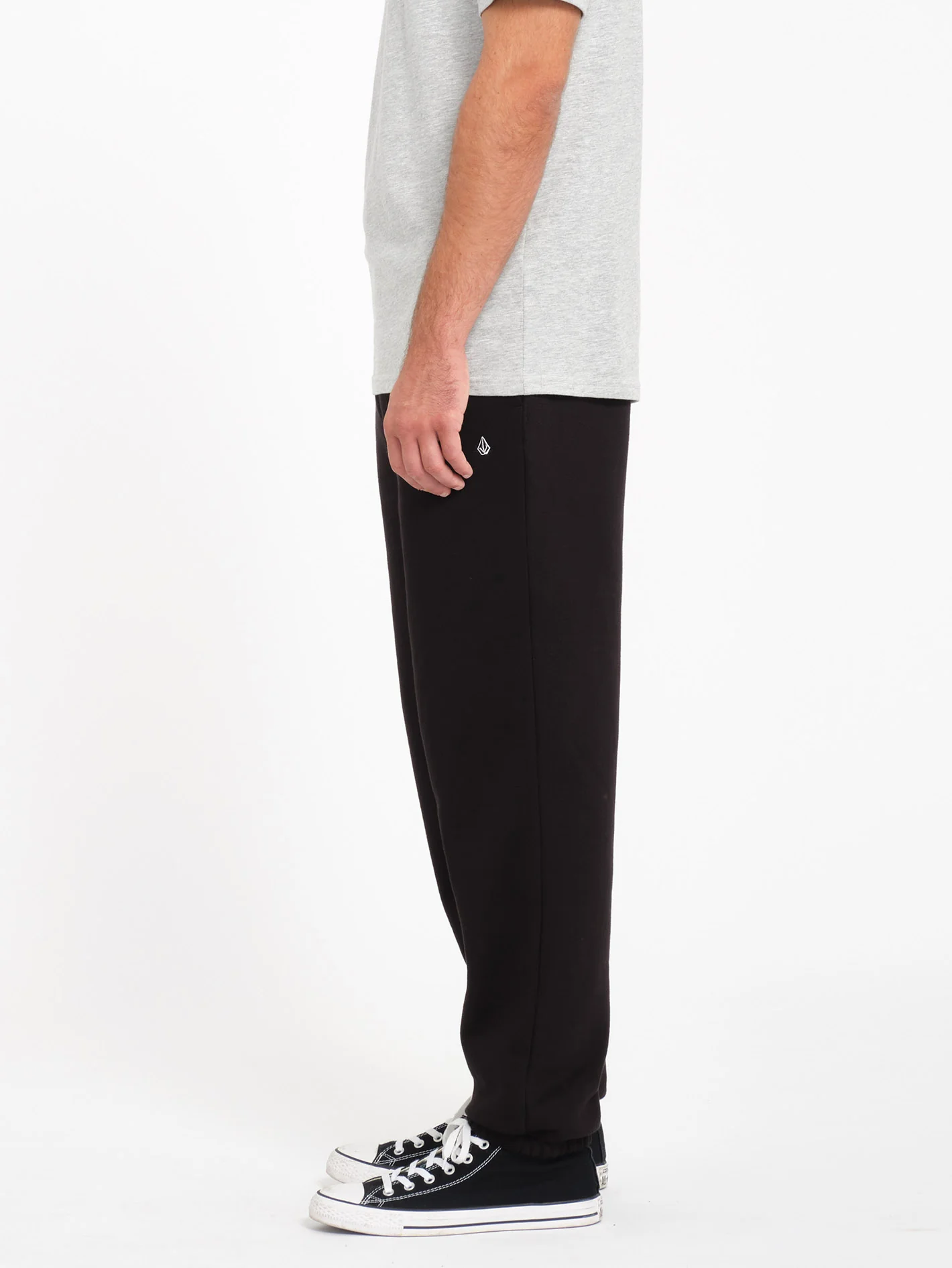 Single Stone Fleece Trousers - Black - Image 3