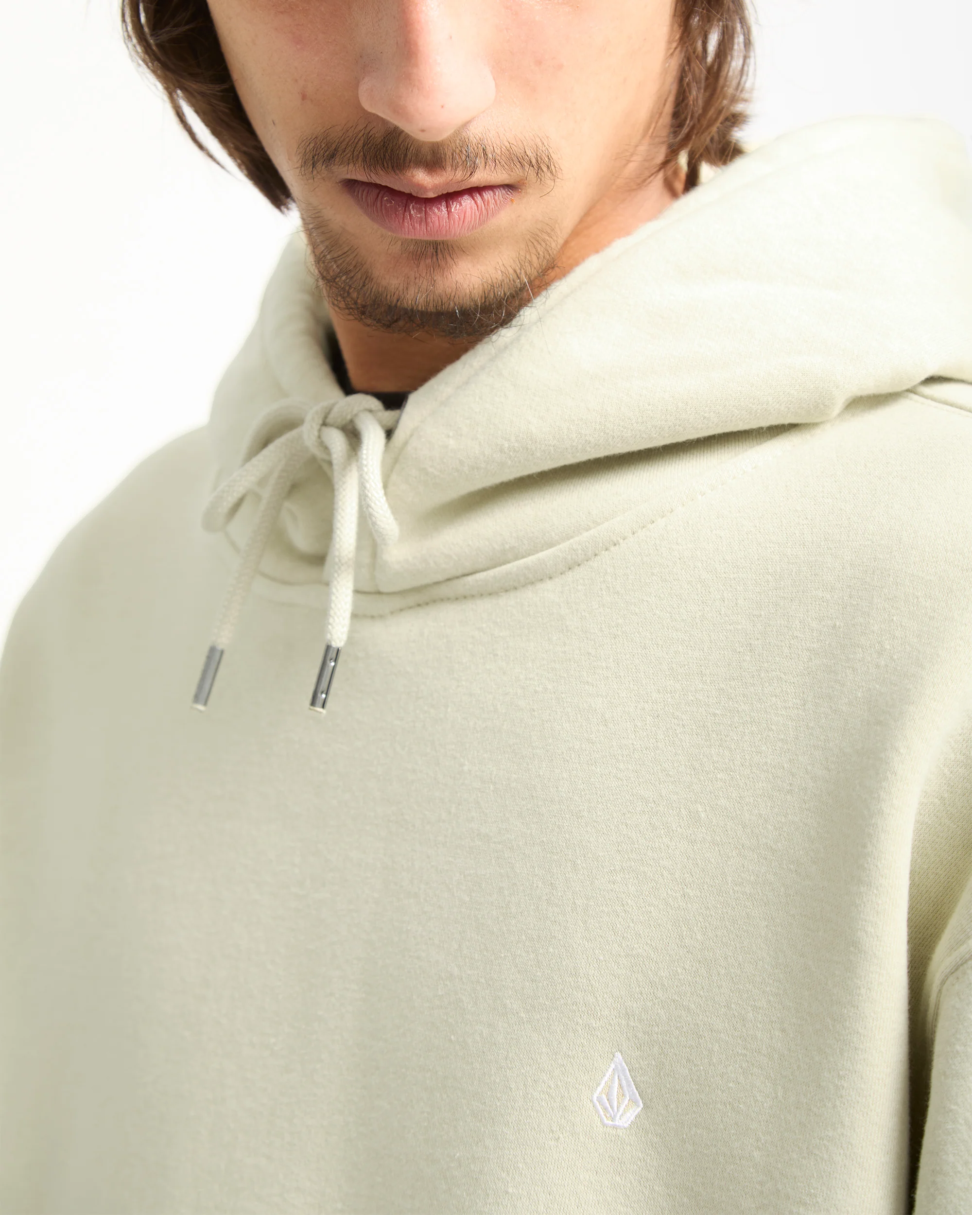 Single Stone Hoodie - Light Beige - Image 3