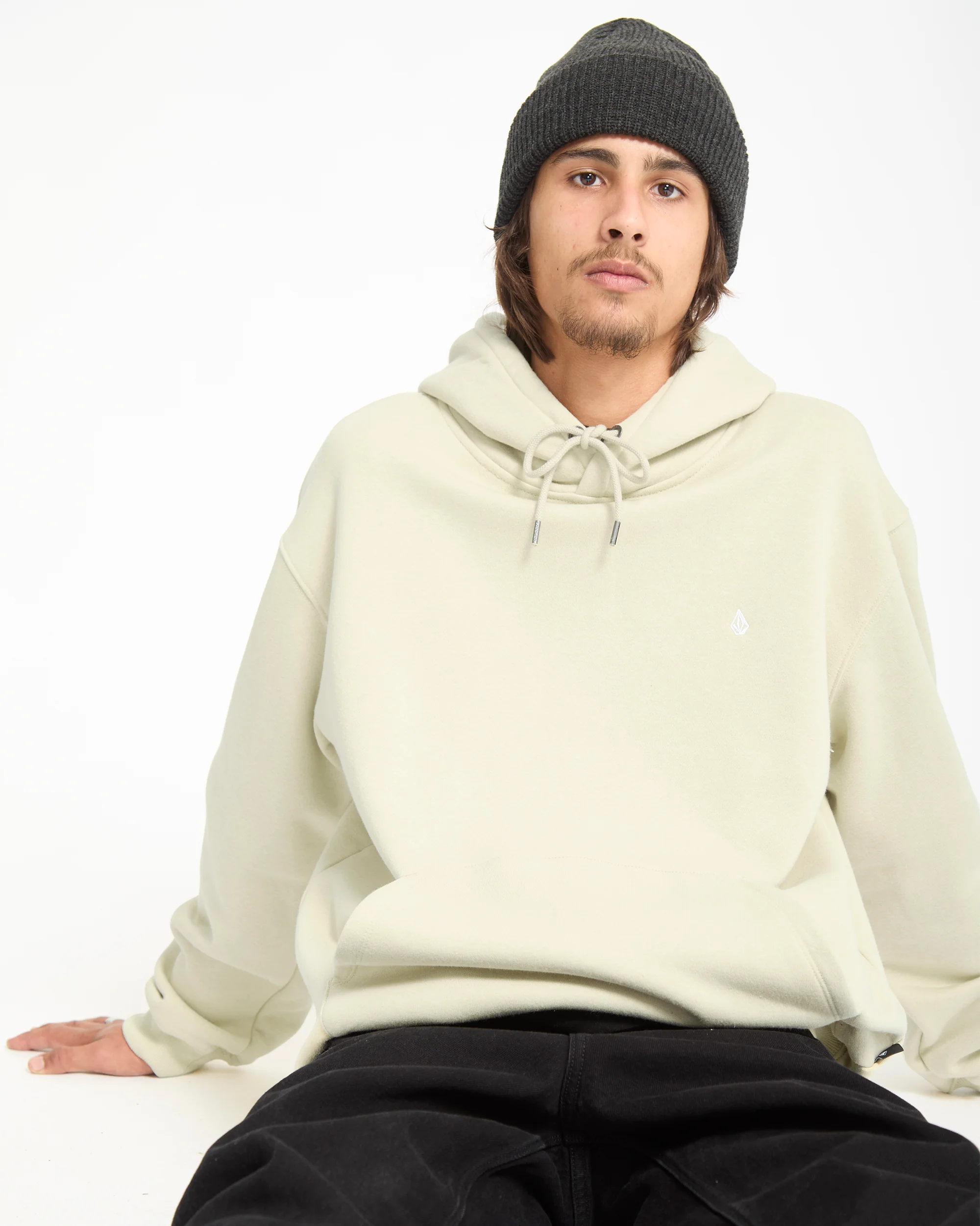 Single Stone Hoodie - Light Beige - Image 5