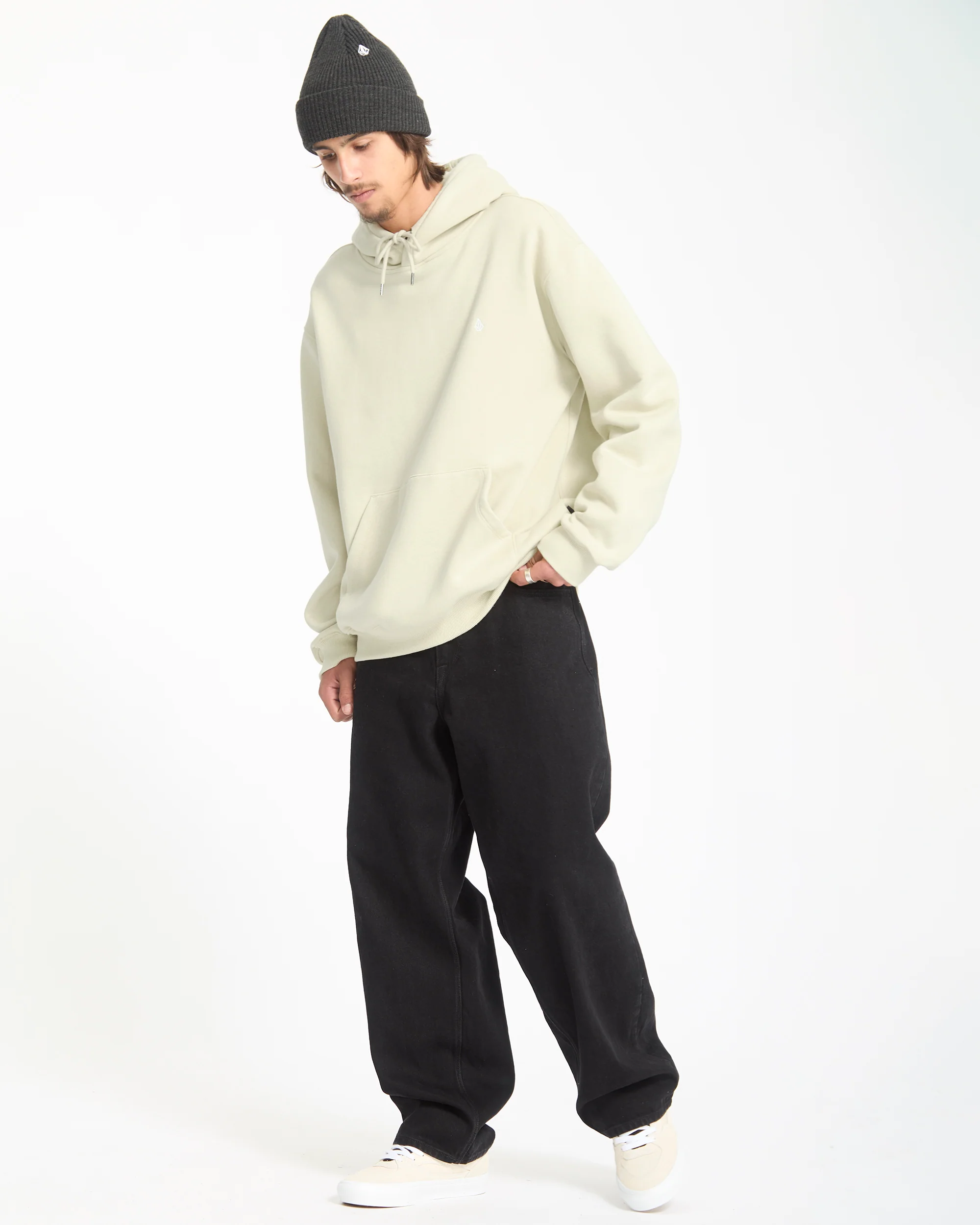 Single Stone Hoodie - Light Beige - Image 6