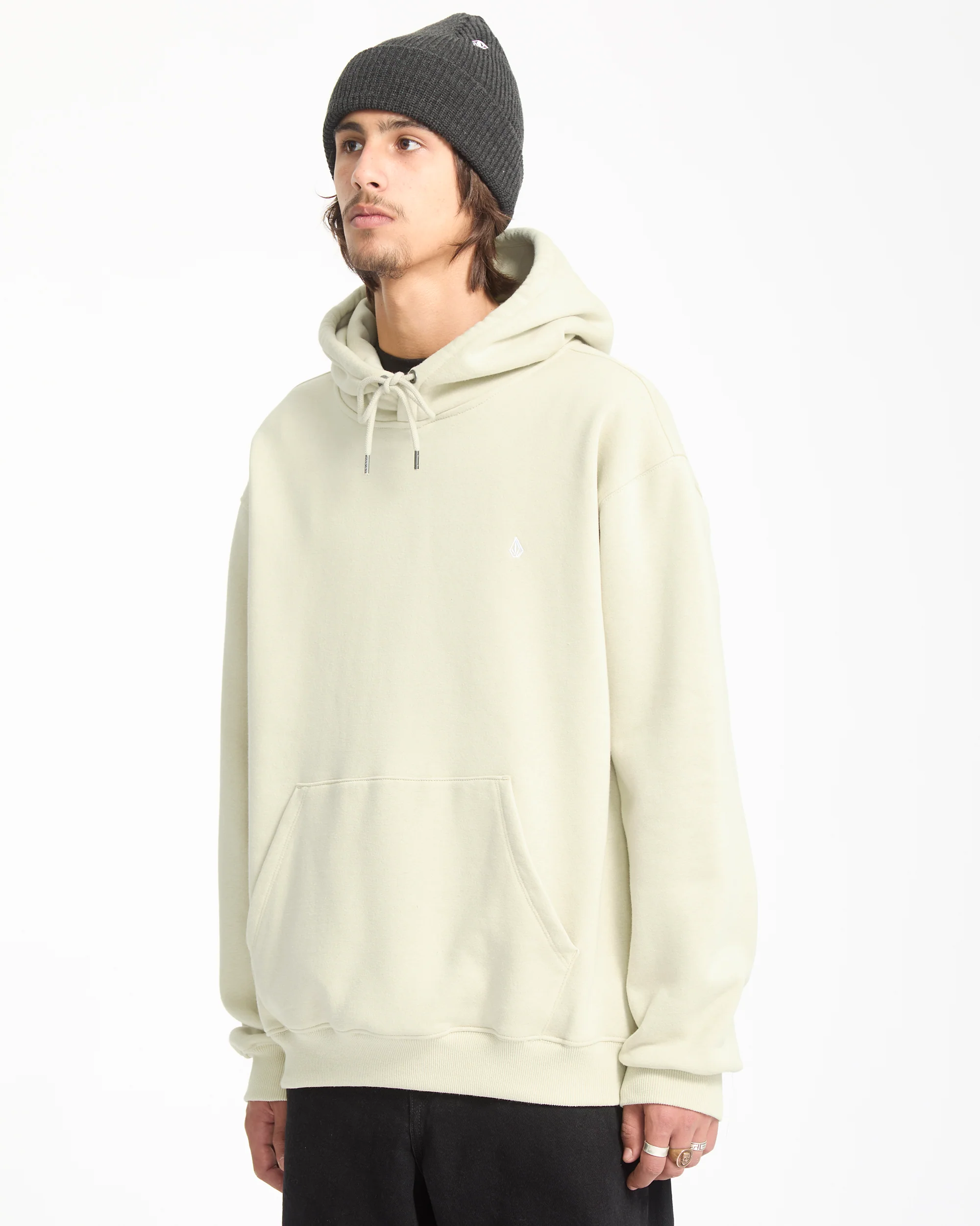 Single Stone Hoodie - Light Beige - Image 8