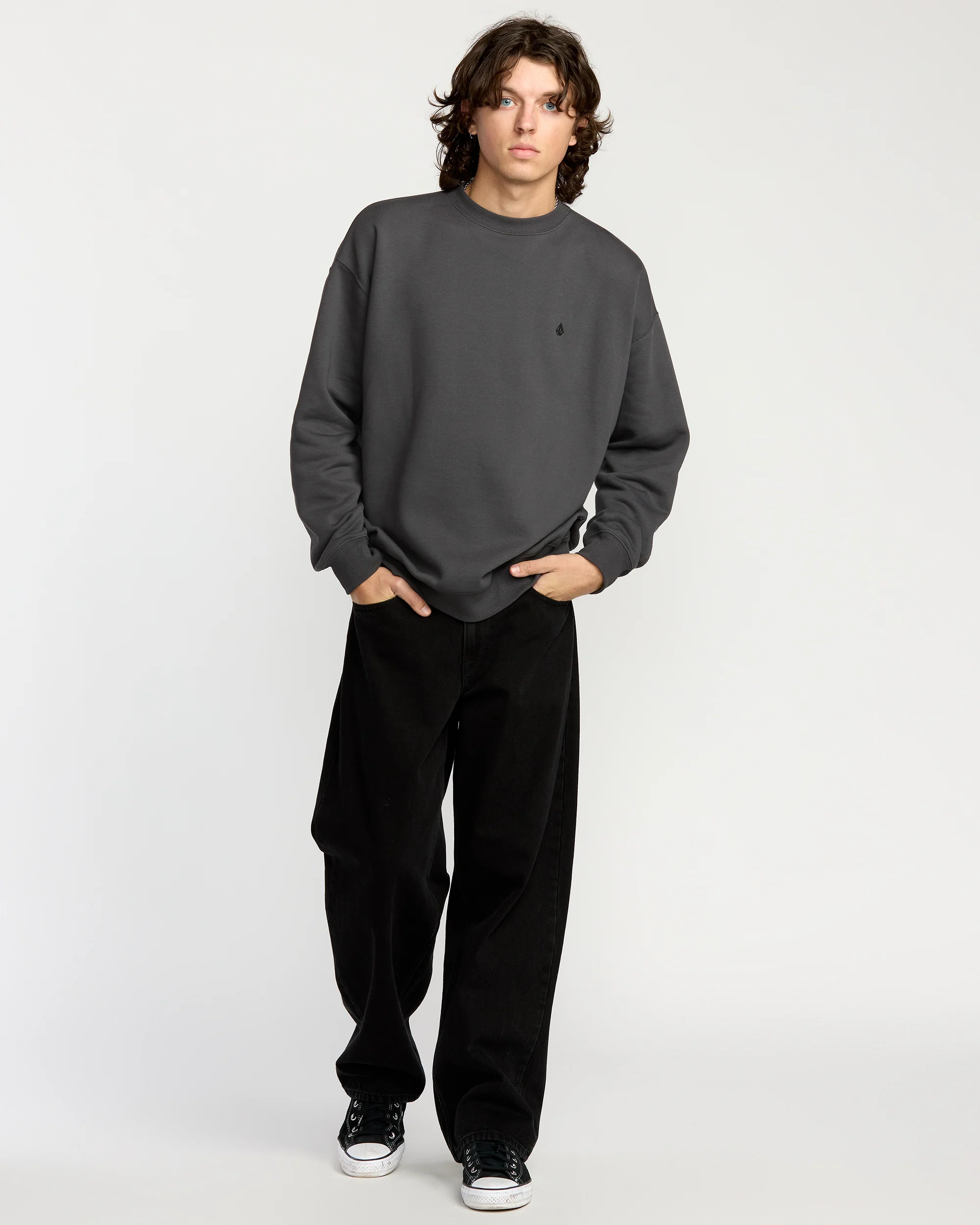 Single Stone Sweatshirt - Asphalt Black - Image 5