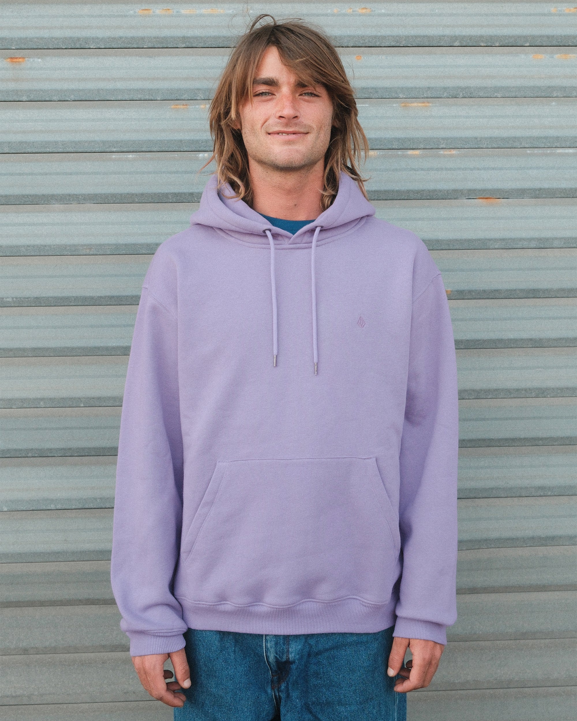 Single Stone Hoodie - Purple Ash - Image 4