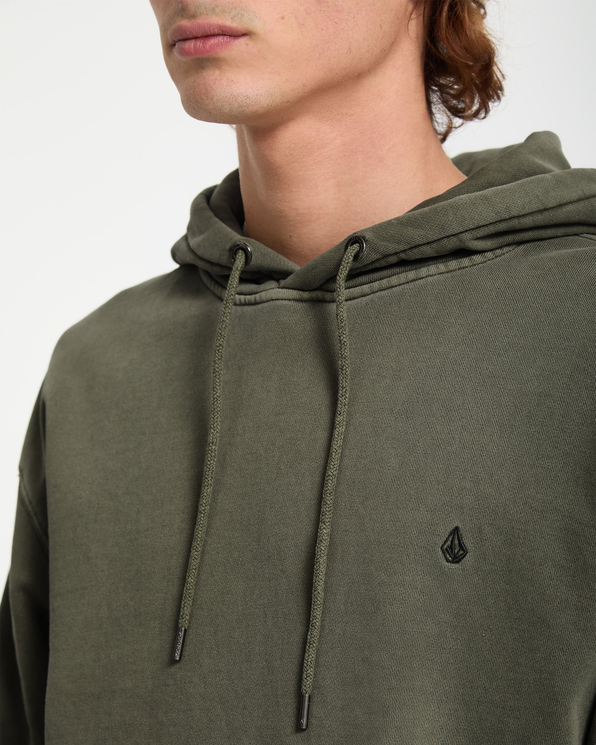 Single Stone Hoodie - Dark Olive - Image 3
