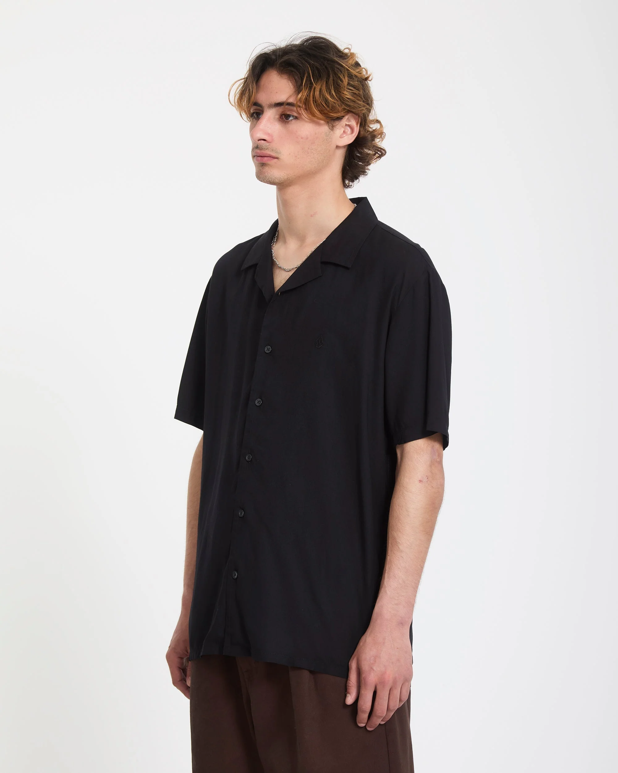 Single Stone Shirt - Gloss Black - Image 4