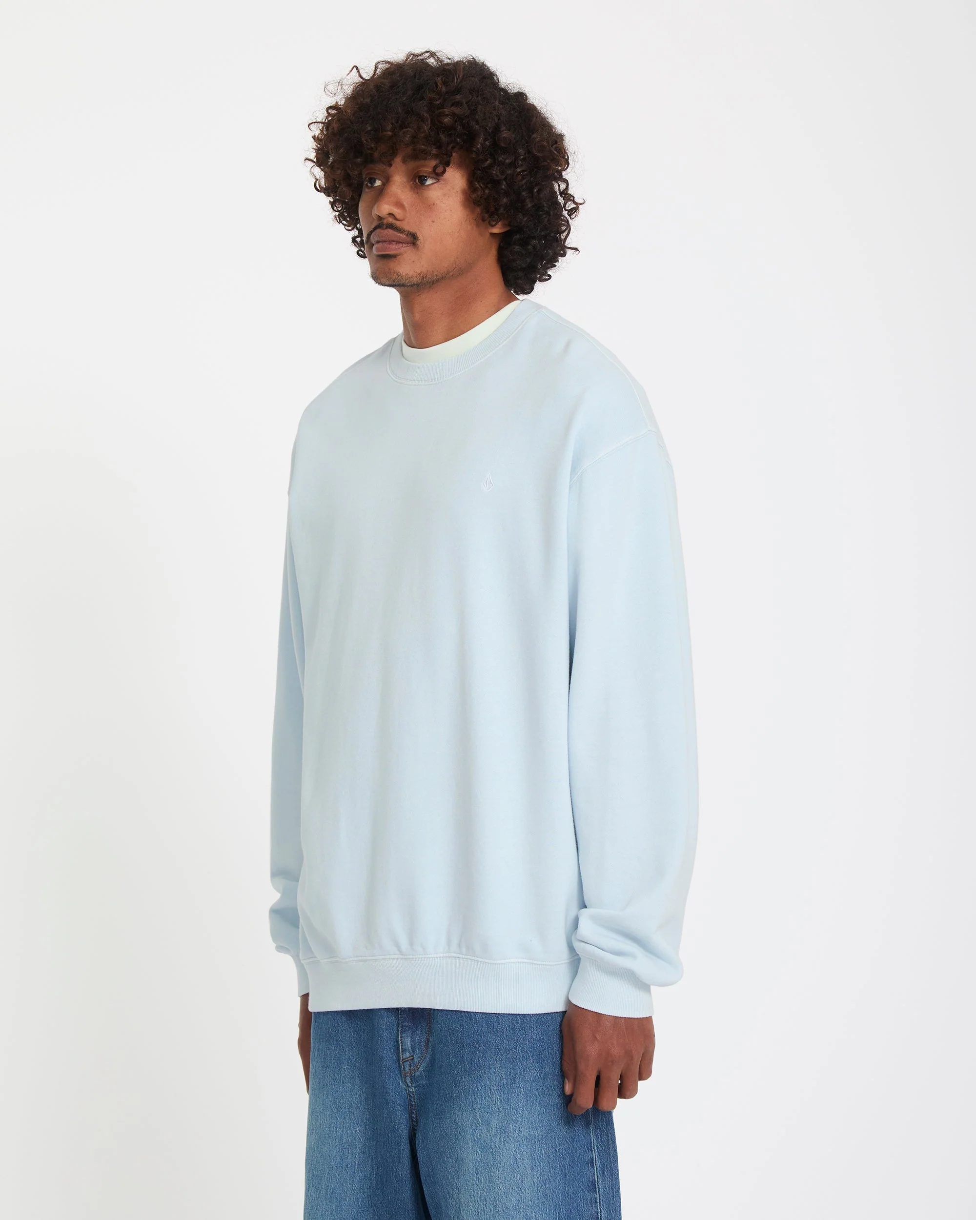 Single Stone Sweatshirt - Light Blue Acid - Image 5
