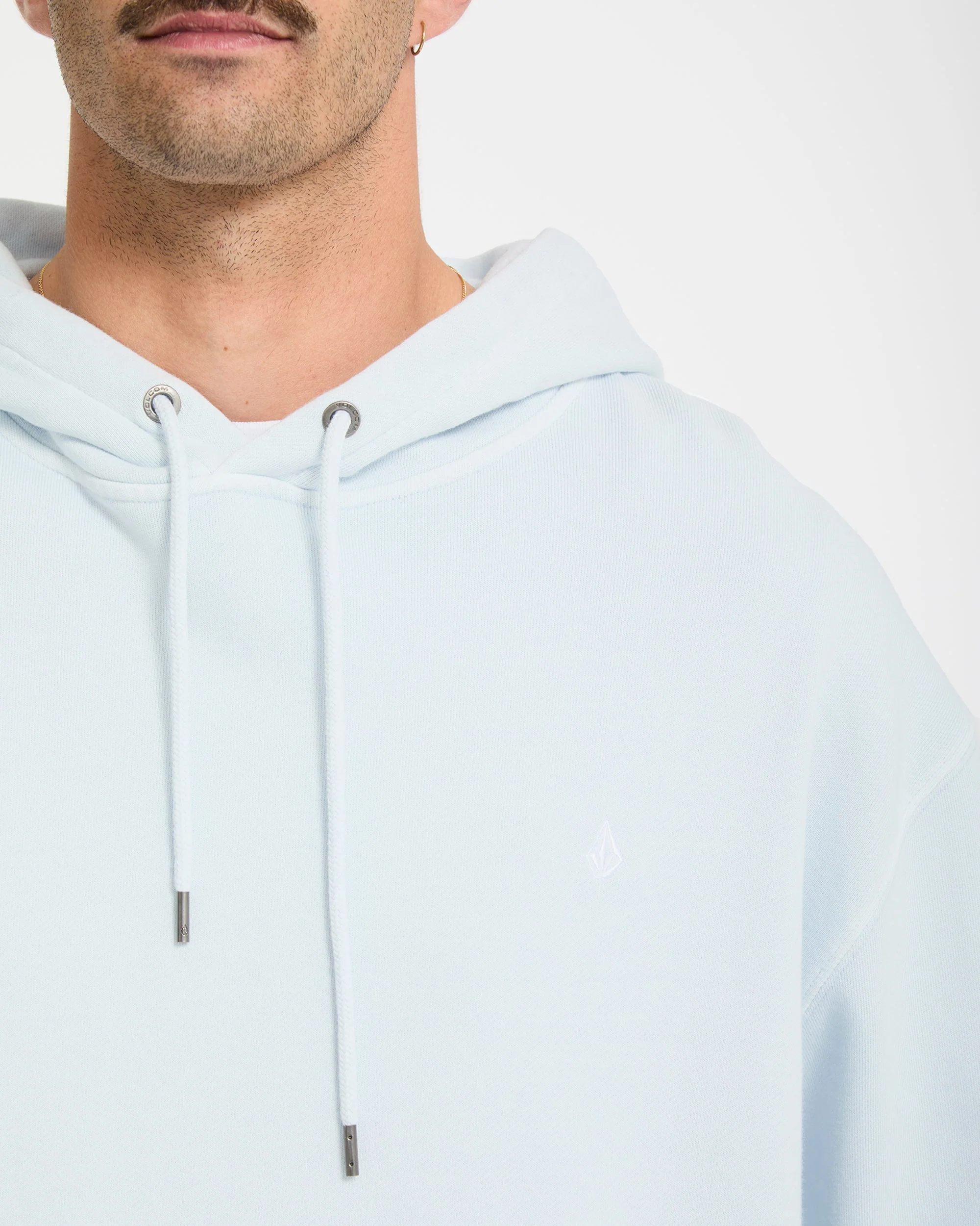 Single Stone Hoodie - Light Blue Acid - Image 4