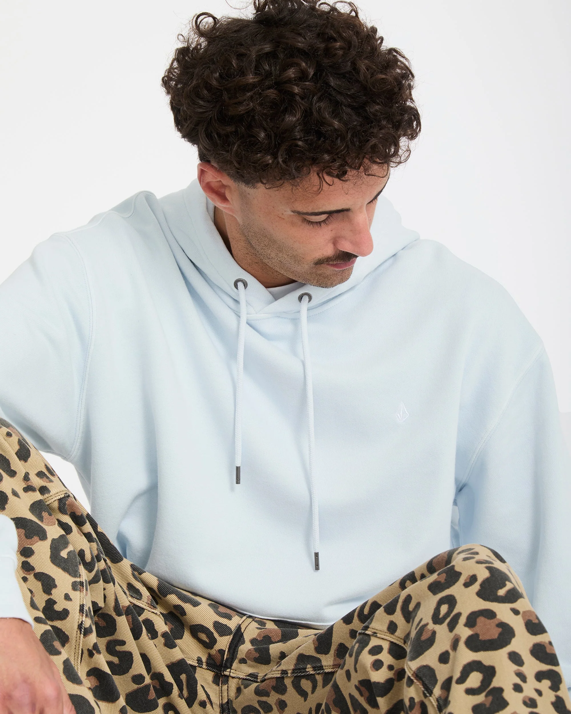 Single Stone Hoodie - Light Blue Acid - Image 6