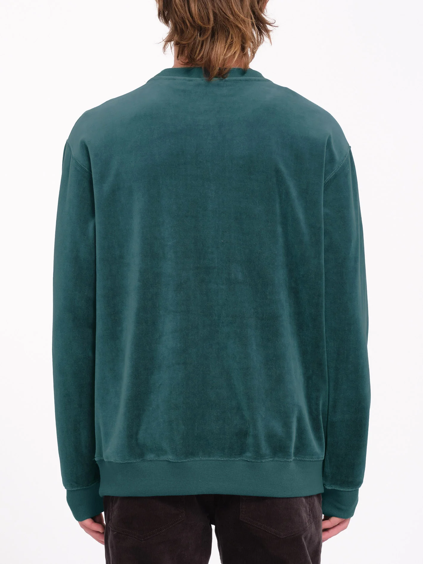 Single Stone Velvet Sweatshirt - Evergreen - Image 3