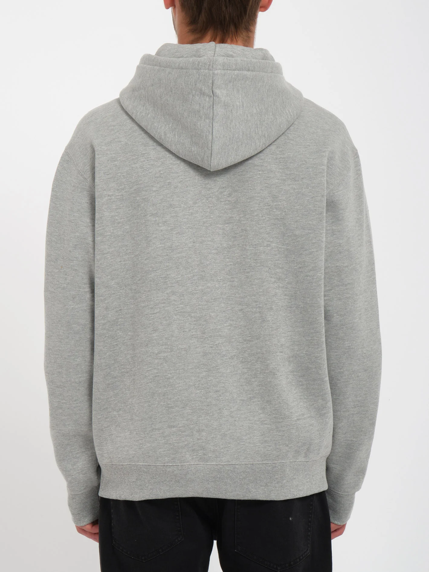 Single Stone Zip Hoodie - HEATHER GREY - Image 2