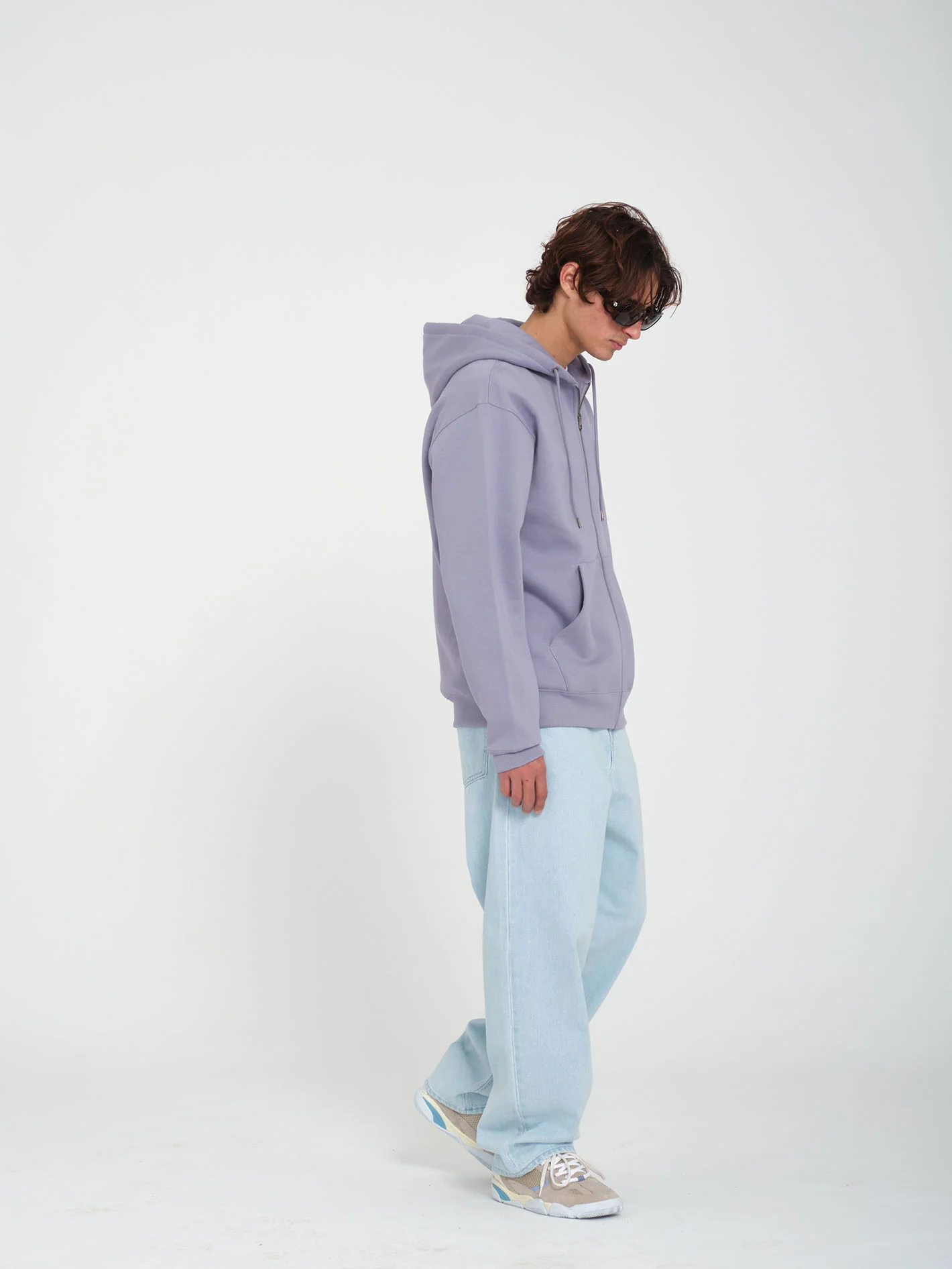 Single Stone Zip Hoodie - VIOLET DUST - Image 5