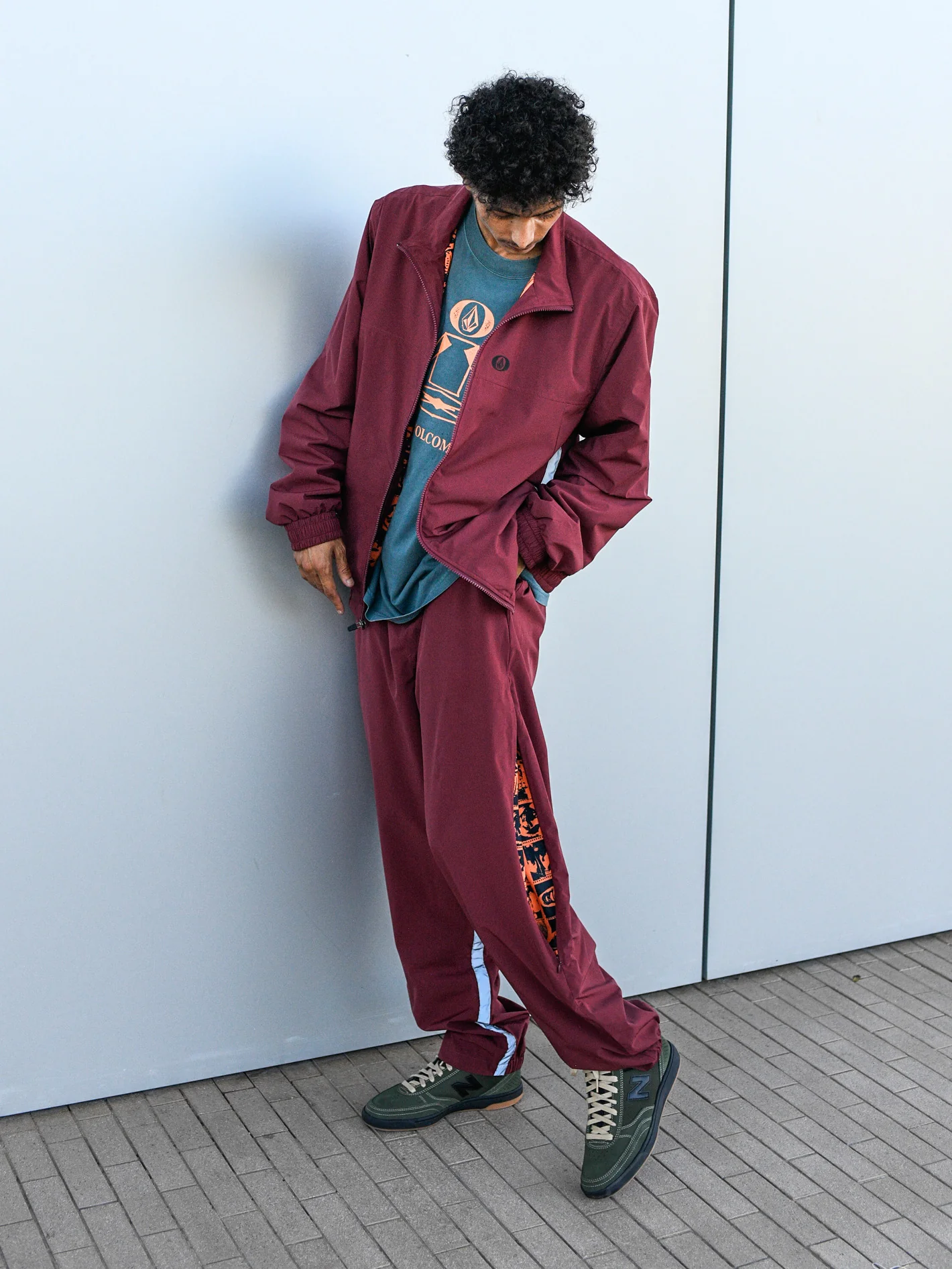 Skate Vitals Remy S Track Jacket - Merlot - Image 2