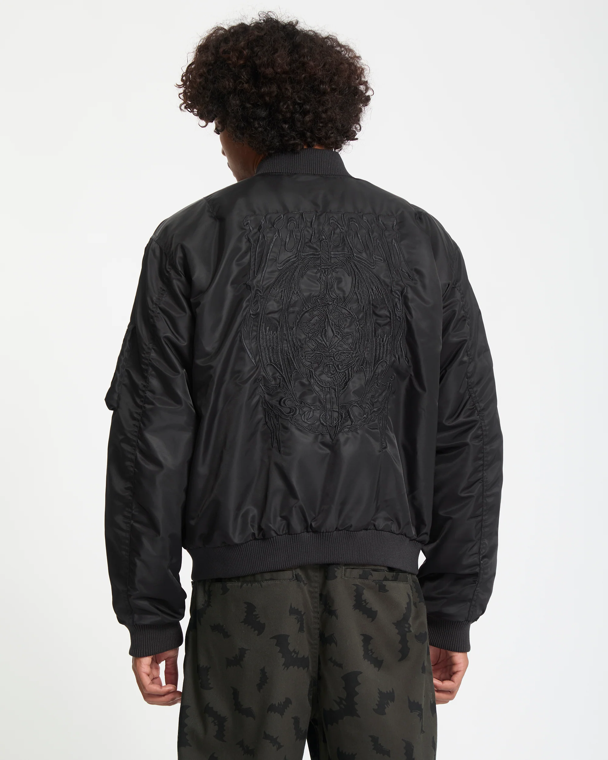 Skullarstone Bomber Jacket - Black - Image 3