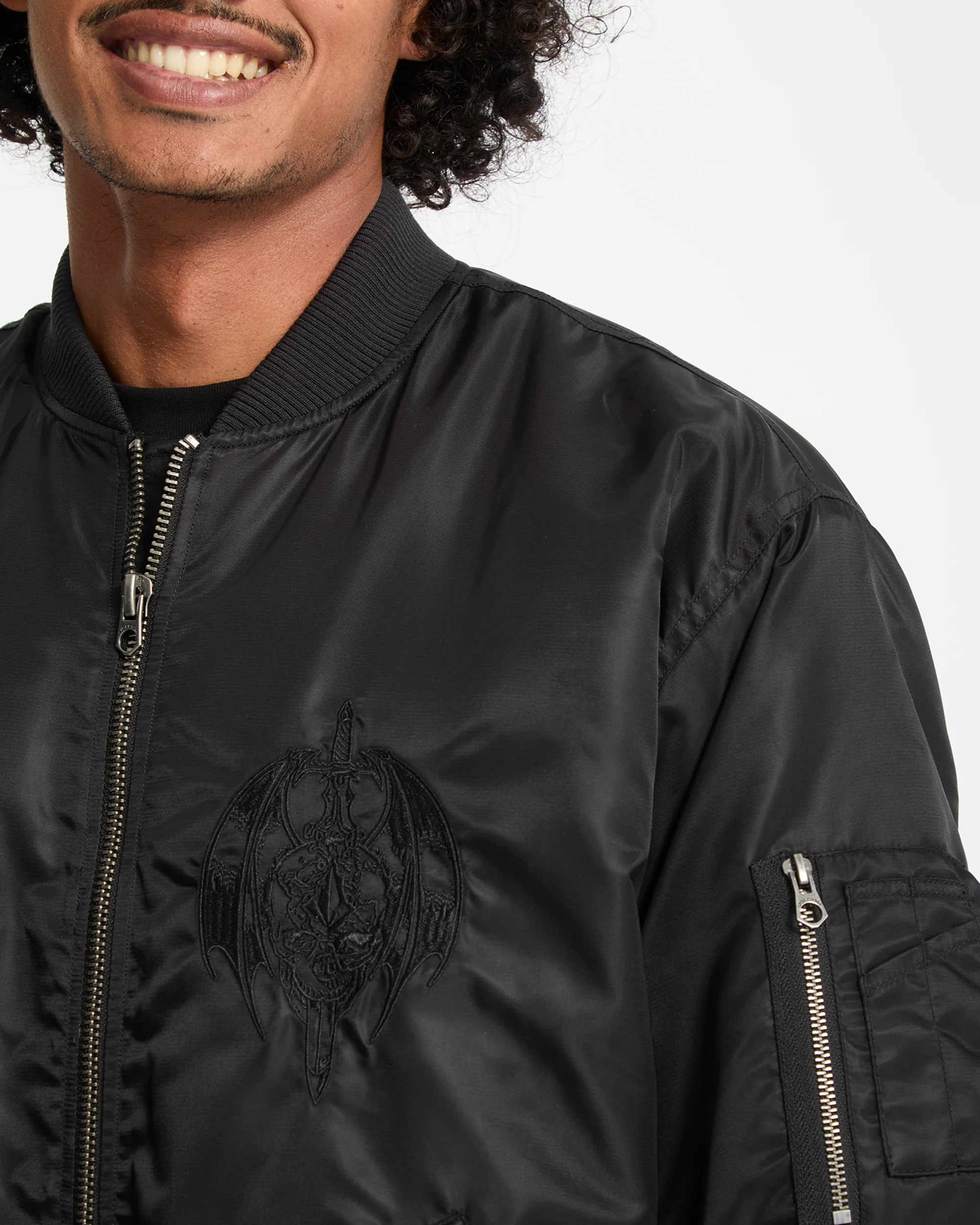 Skullarstone Bomber Jacket - Black - Image 4