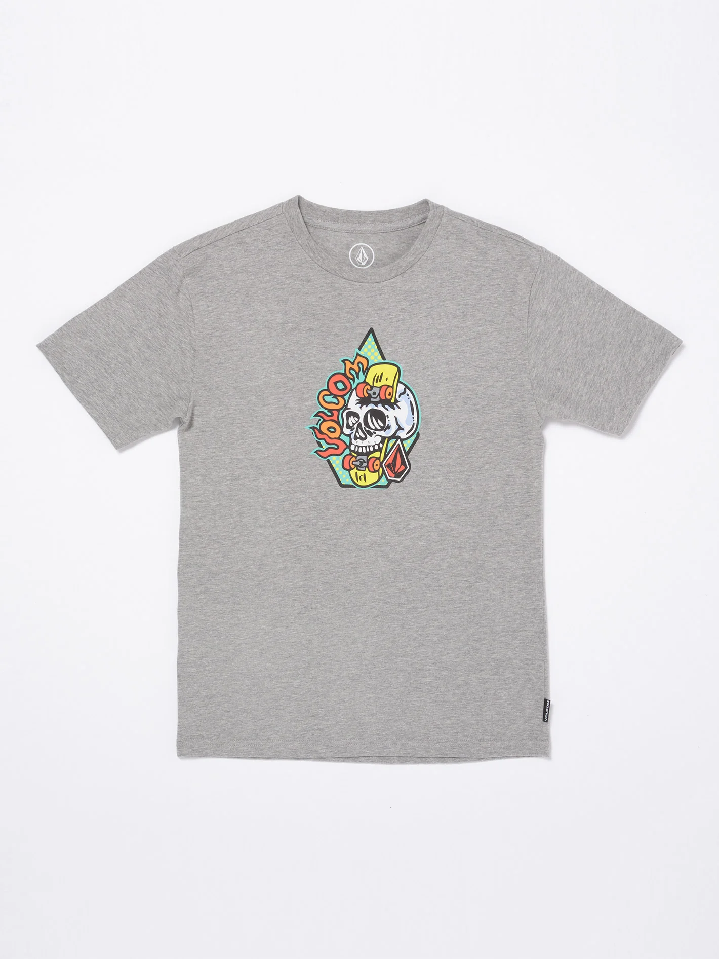 Skullskate T-Shirt - Heather Grey - (KIDS)