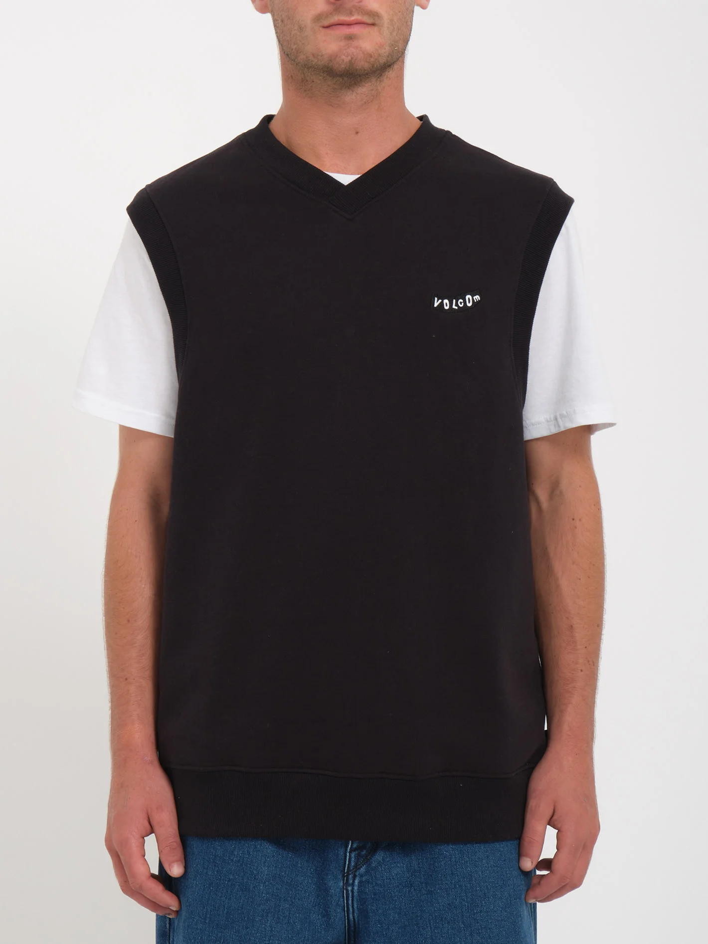 Sleeveless Sweatshirt - BLACK - Image 2