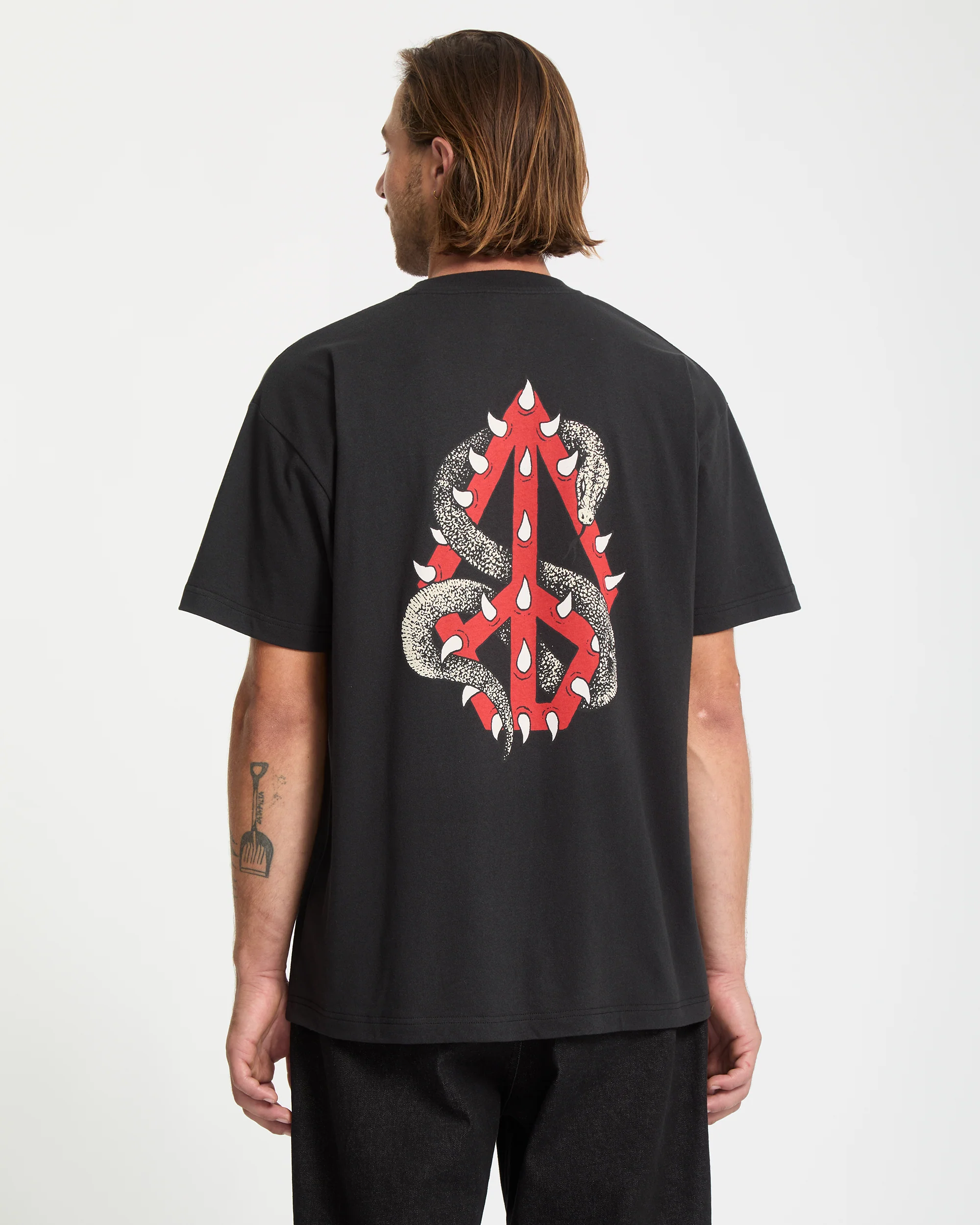 Snake Peace T-Shirt - Black