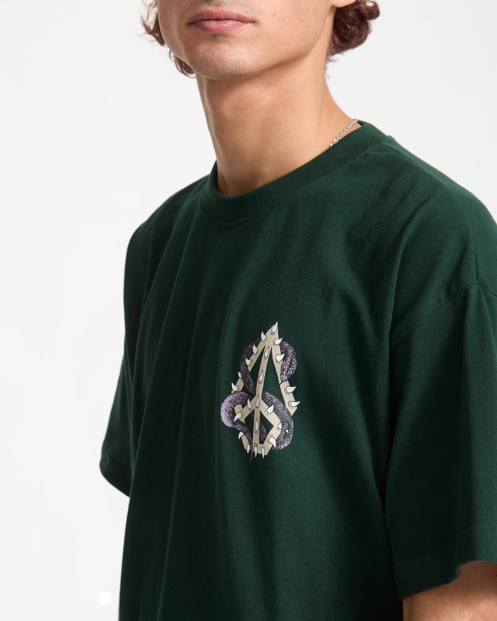 Snake Peace T-Shirt - Scarab - Image 4