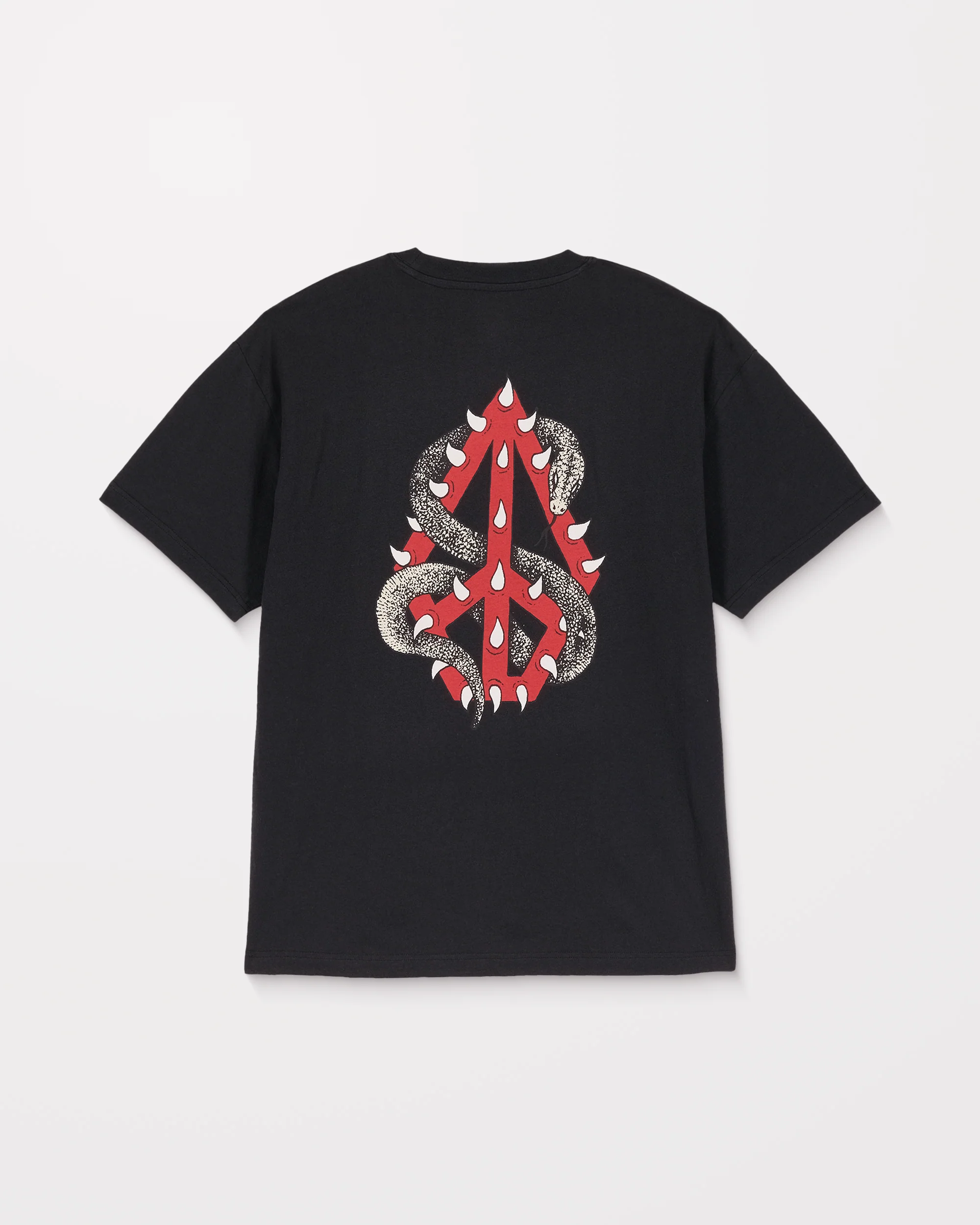 Snake Peace T-Shirt - Black - Image 9