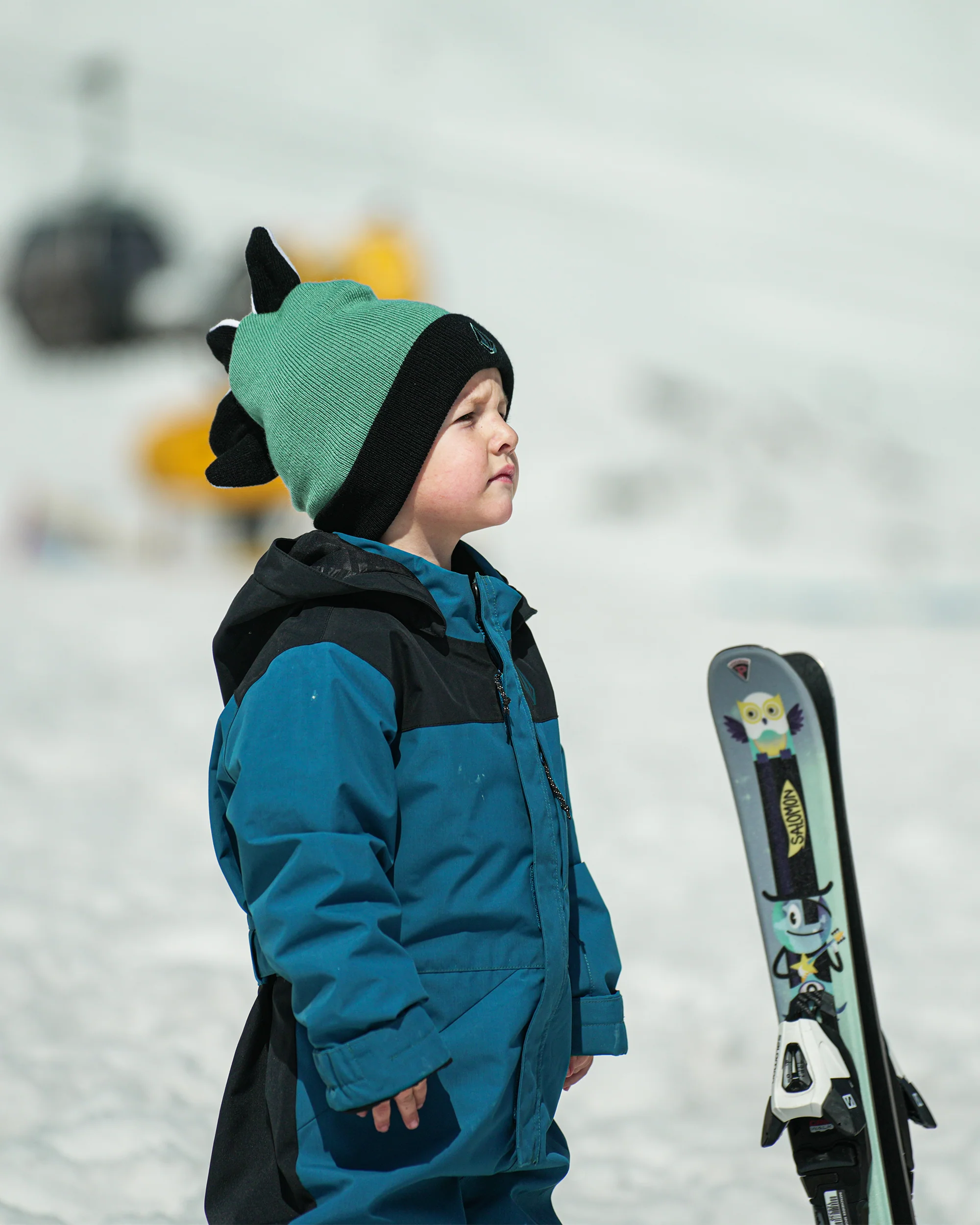 Snow Creature Beanie - Wasabi - (KIDS) - Image 2