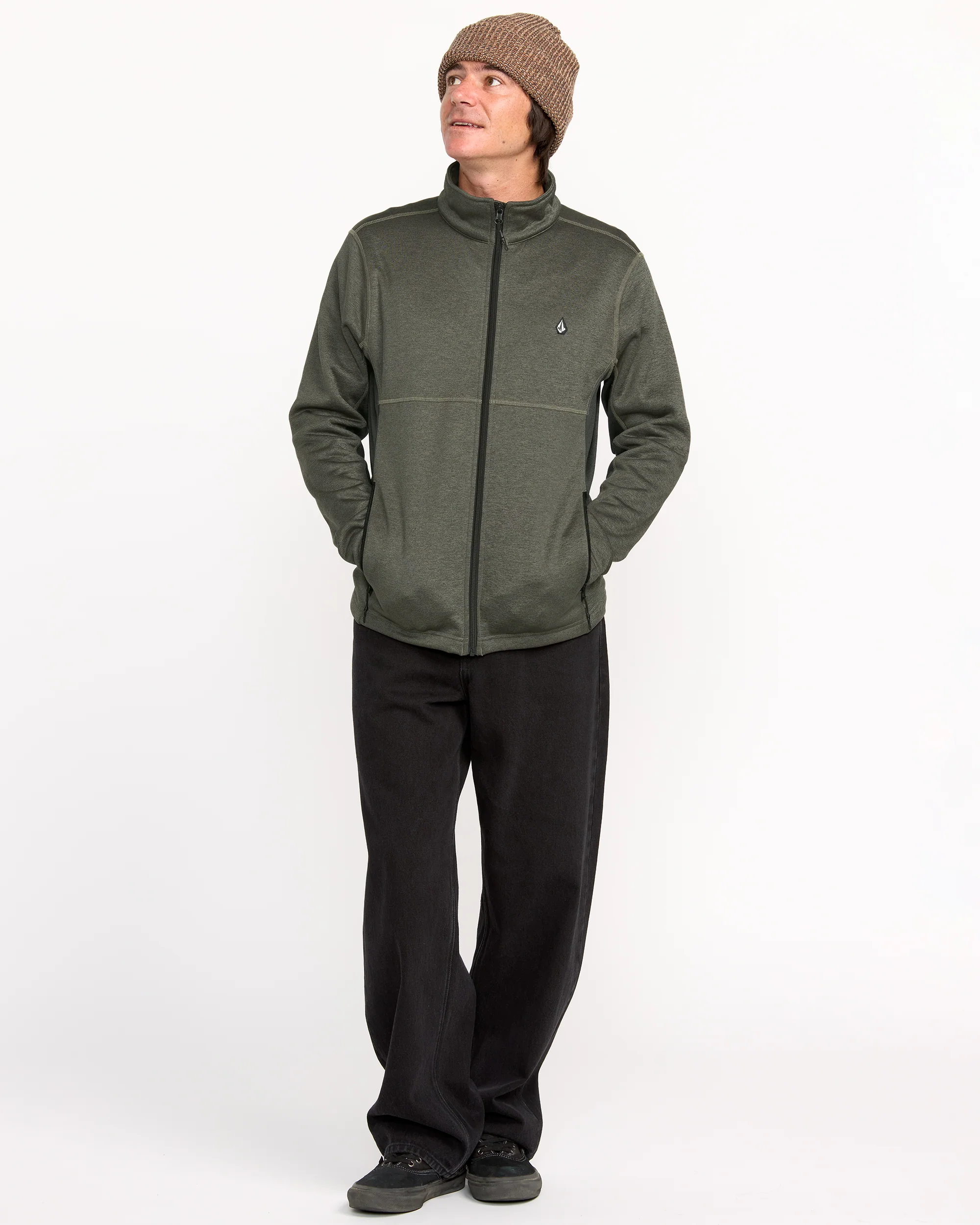 Snowbound Fleece Zip-Up Sweatshirt - Military - Image 6