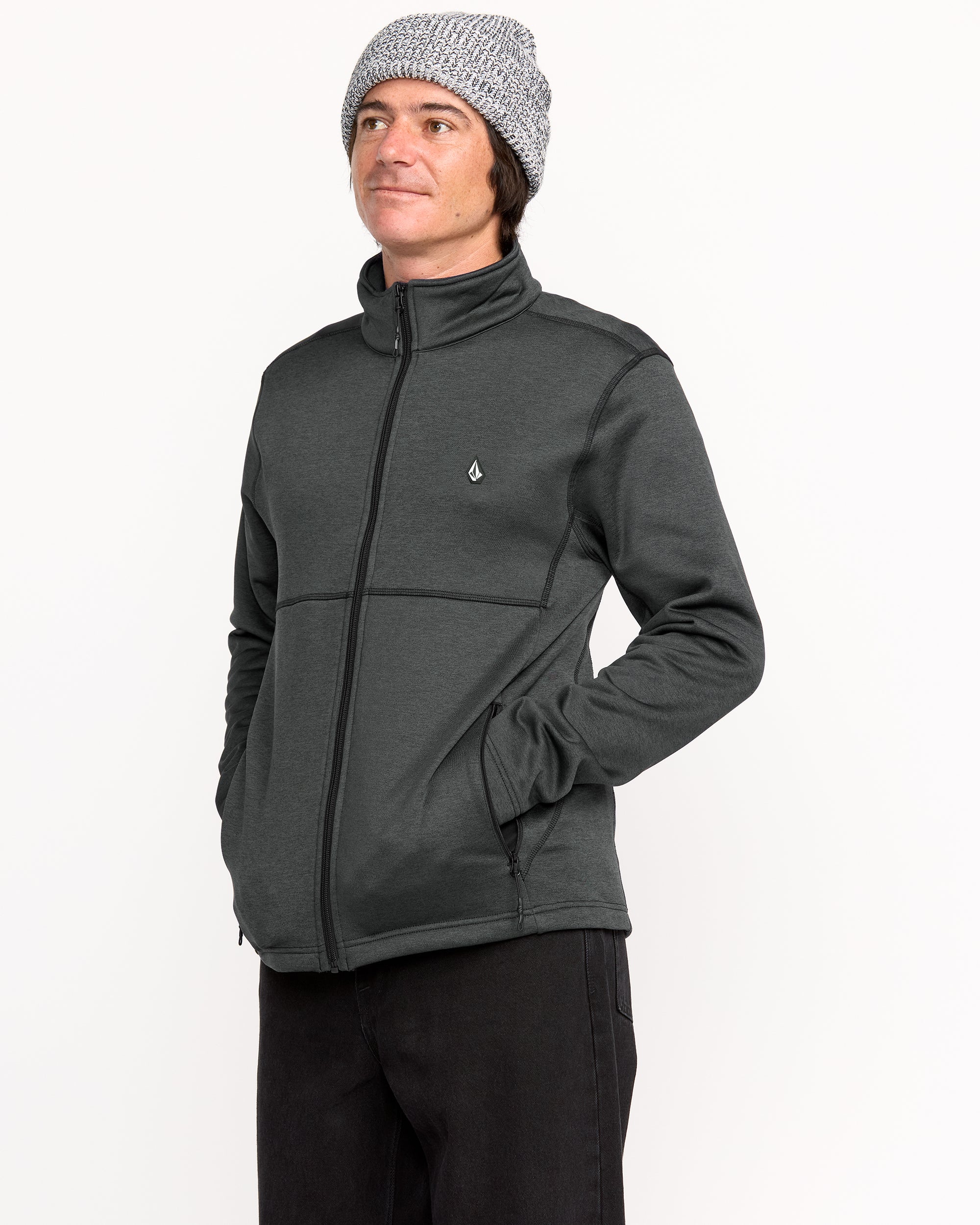 Snowbound Fleece Zip-Up Sweatshirt - Black - Image 8