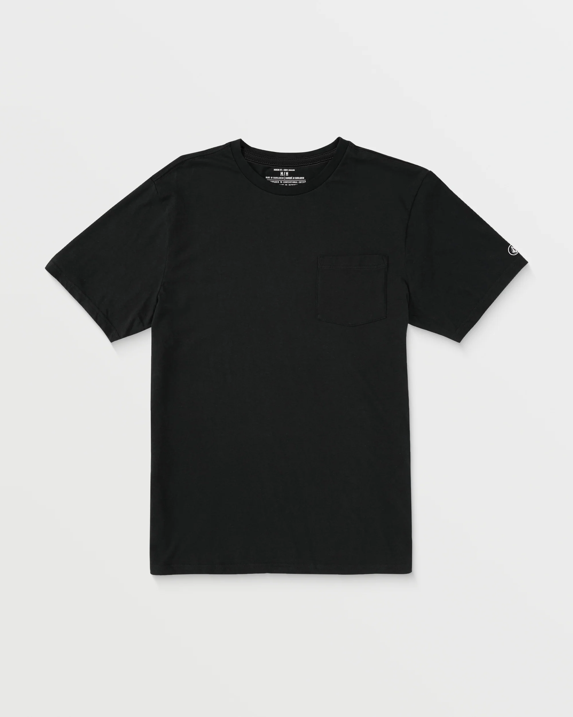 Solid Pocket T-shirt - BLACK - Image 6
