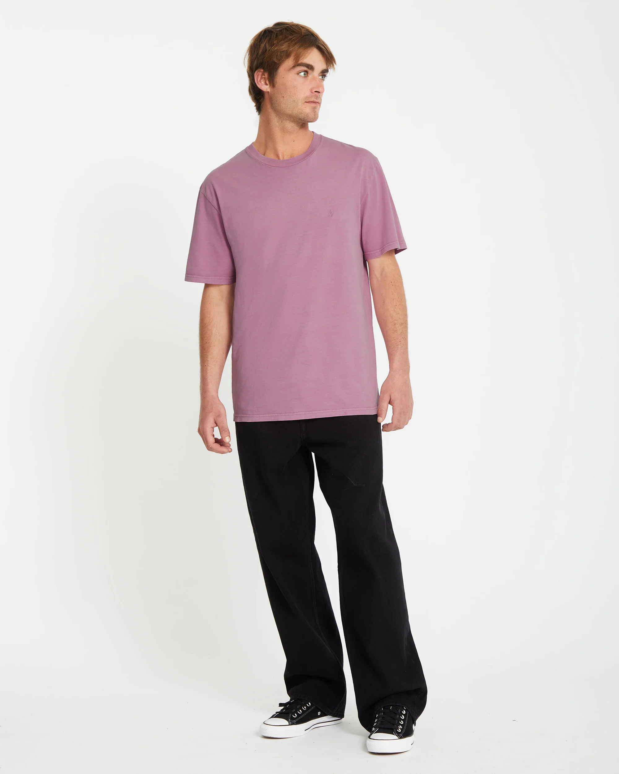 Solid Stone T-shirt - STEEL PURPLE - Image 5