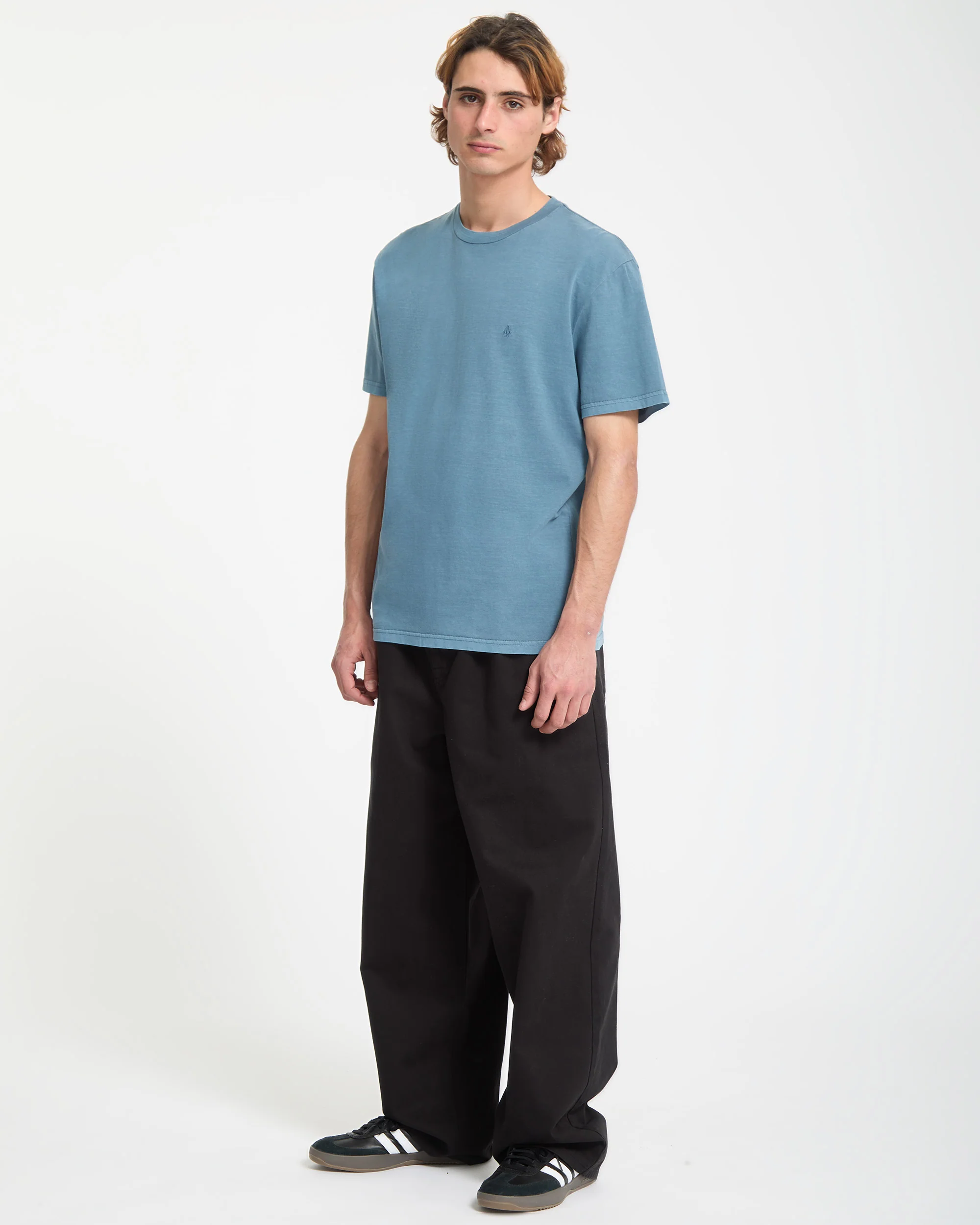 Solid Stone T-Shirt - Blue Wash - Image 4