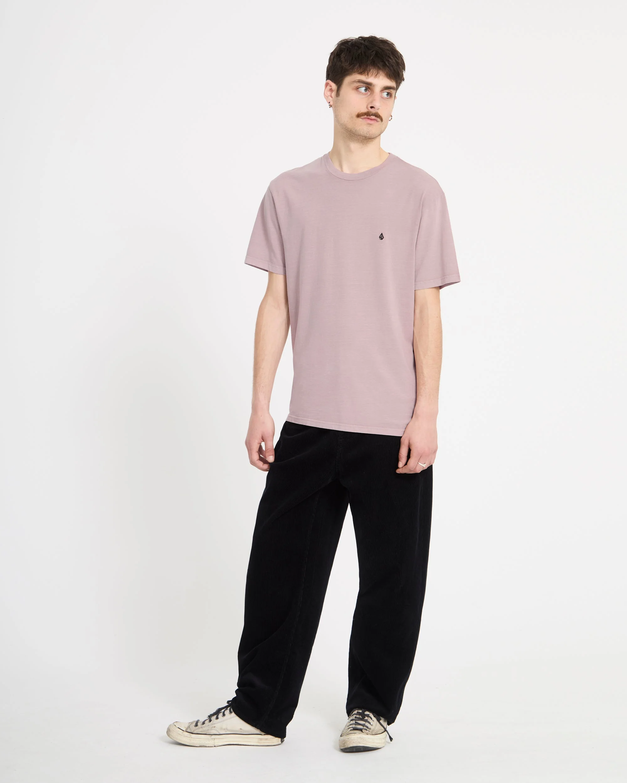 Solid Stone T-Shirt - Bark Brown - Image 6