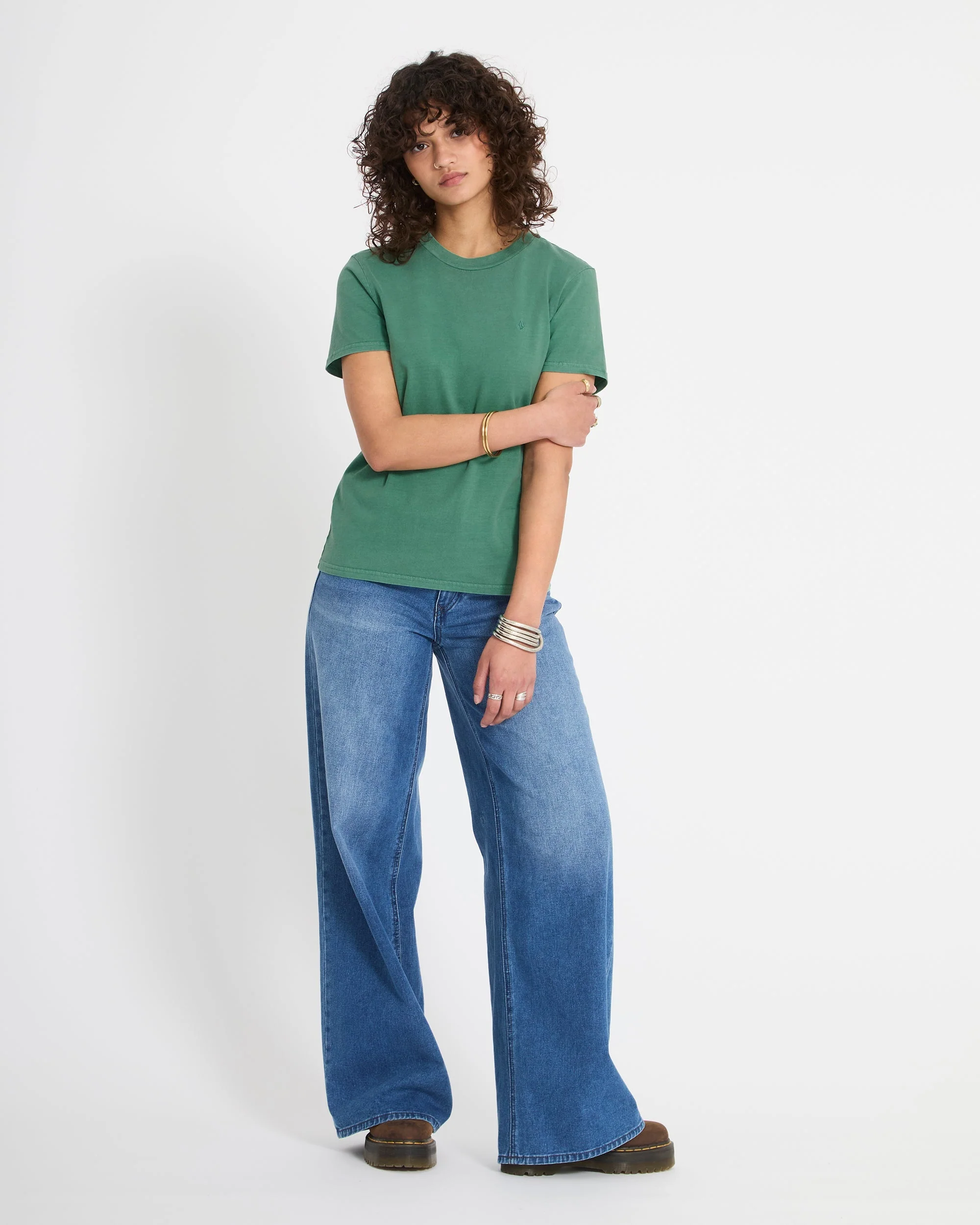 Solid Stone T-Shirt - Evergreen - Image 6