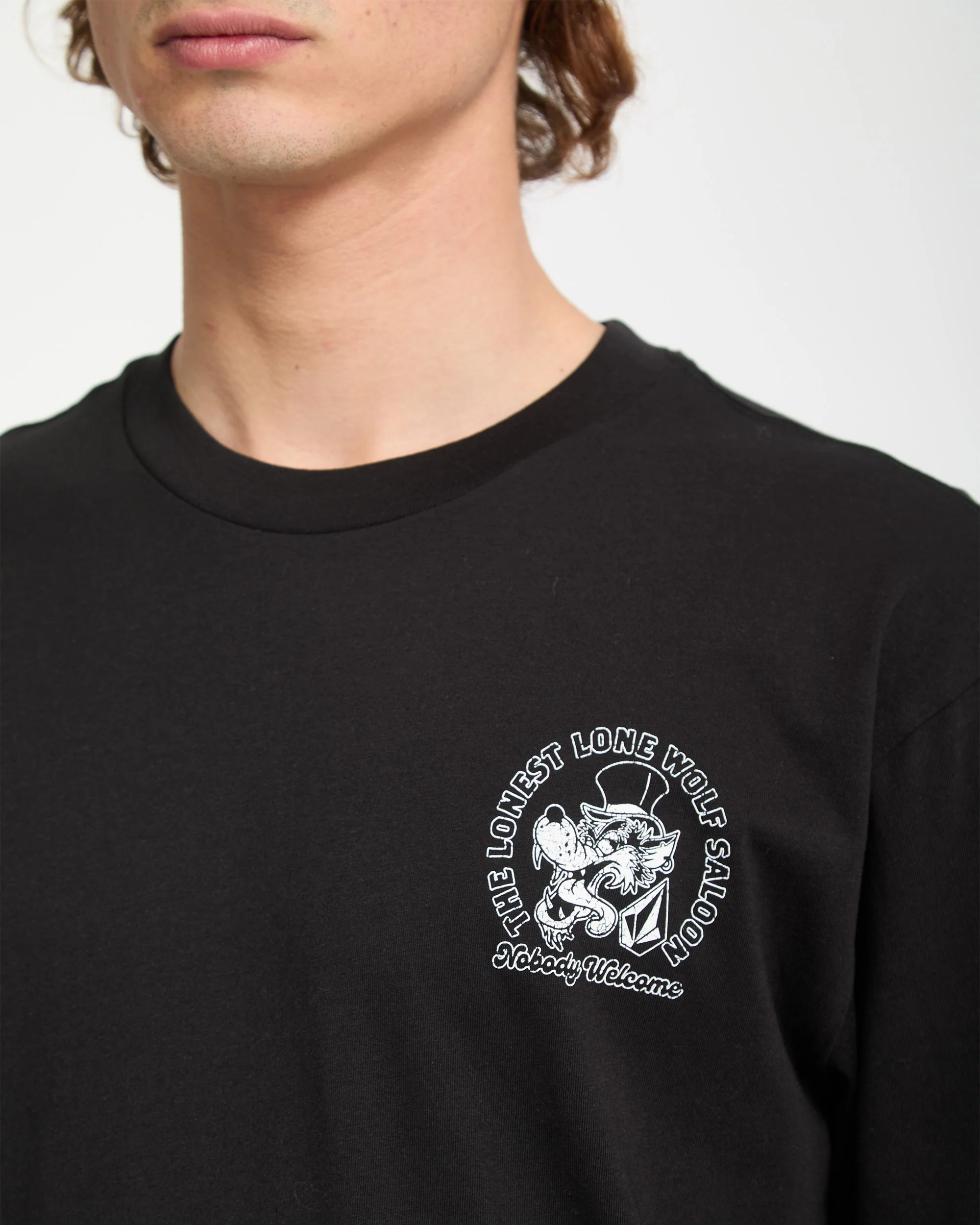 Solo Wolf T-Shirt - Black - Image 3