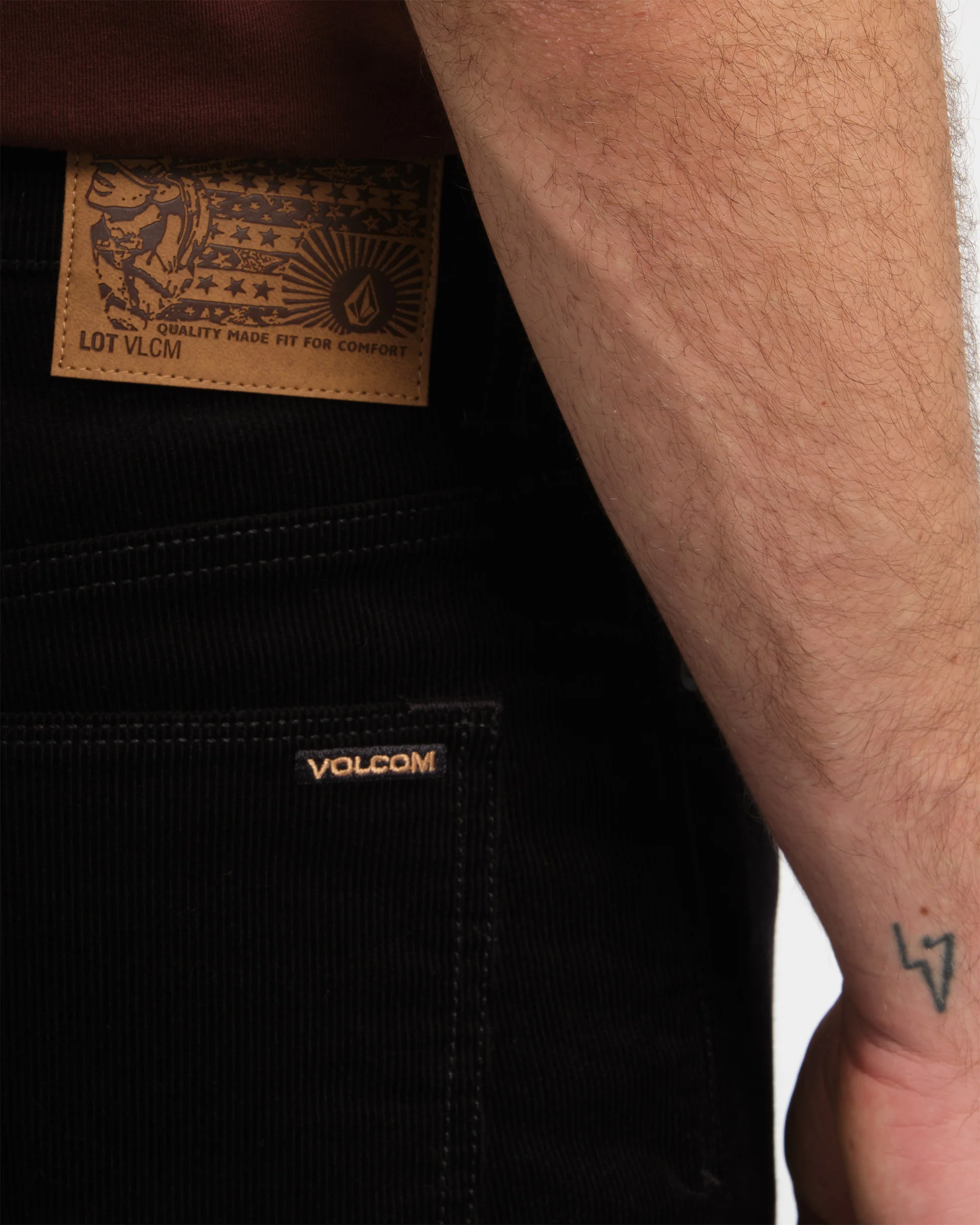 Solver 5 Pocket Corduroy Trousers - Black - Image 4