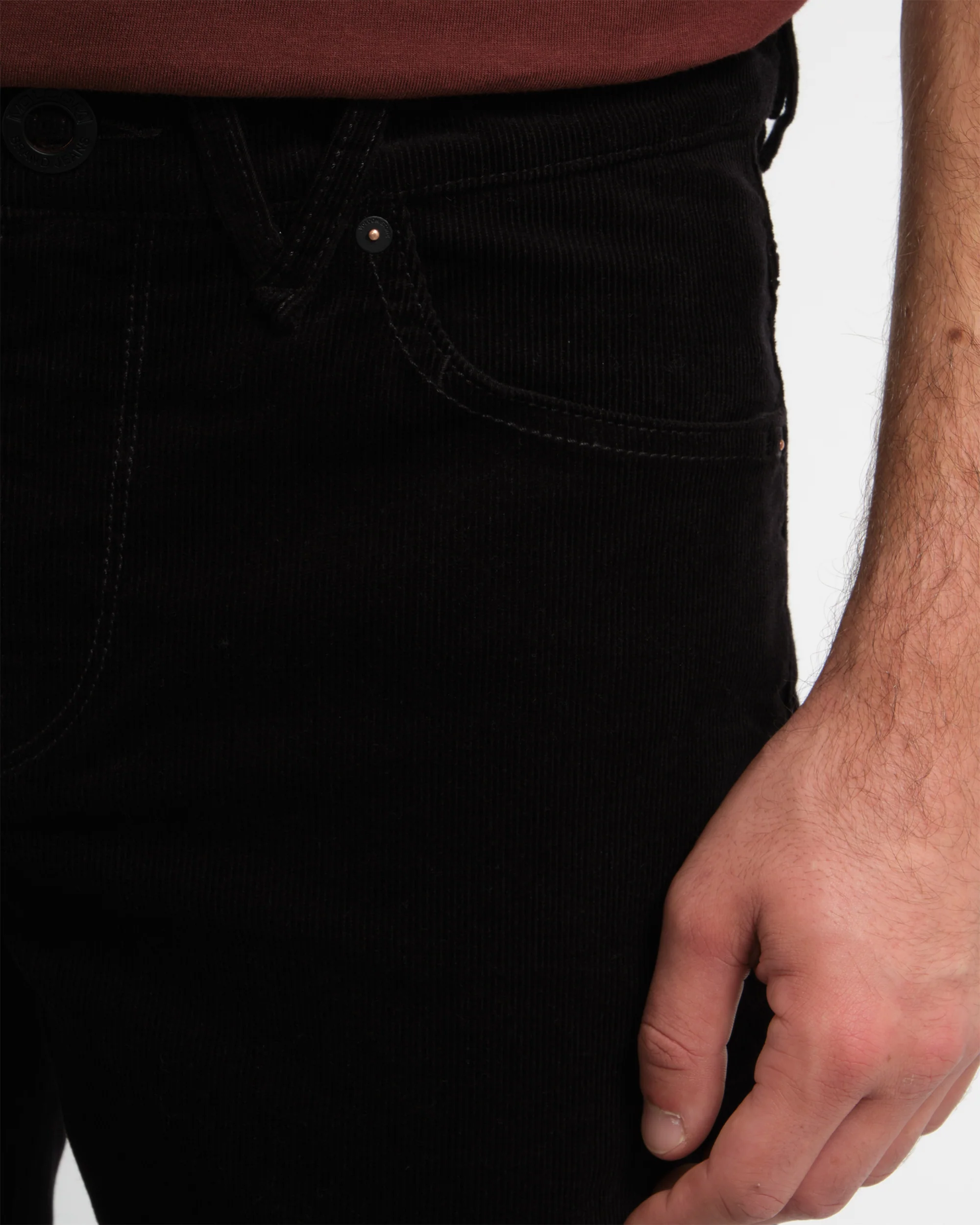 Solver 5 Pocket Corduroy Trousers - Black - Image 5