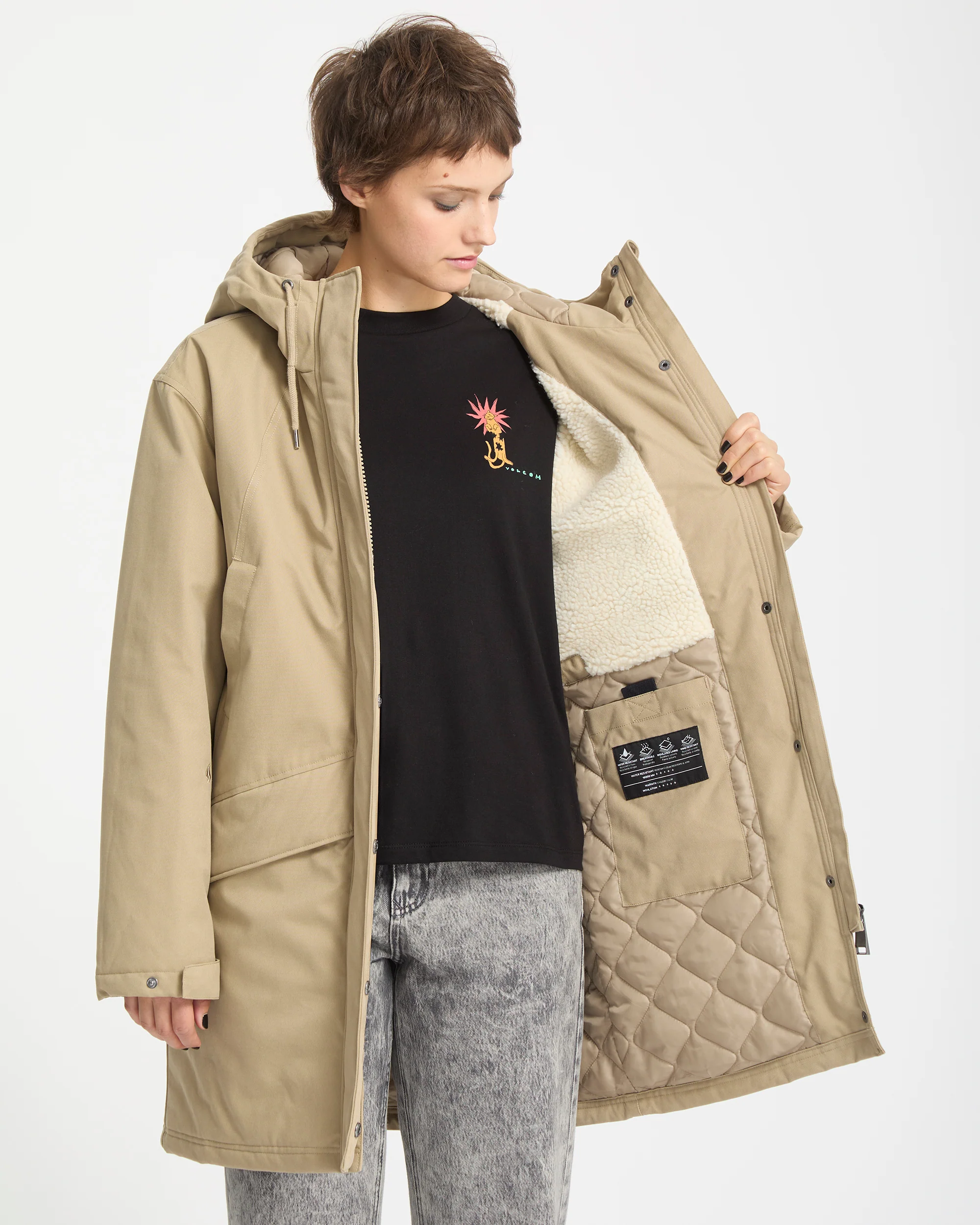 Somestone 10K Parka - Khaki - Image 4