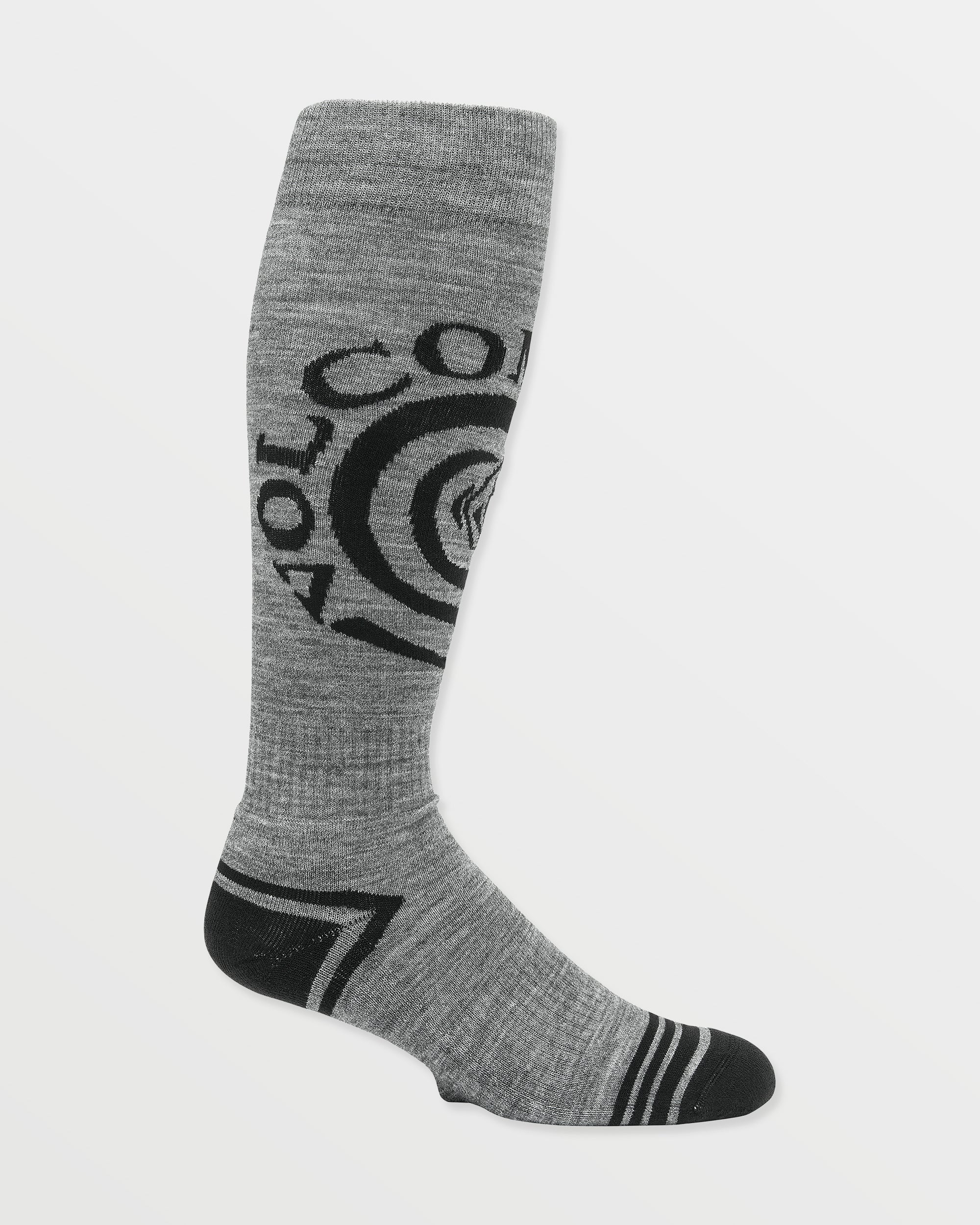 Spiral Over-The-Calf Socks - Heather Grey - Image 3