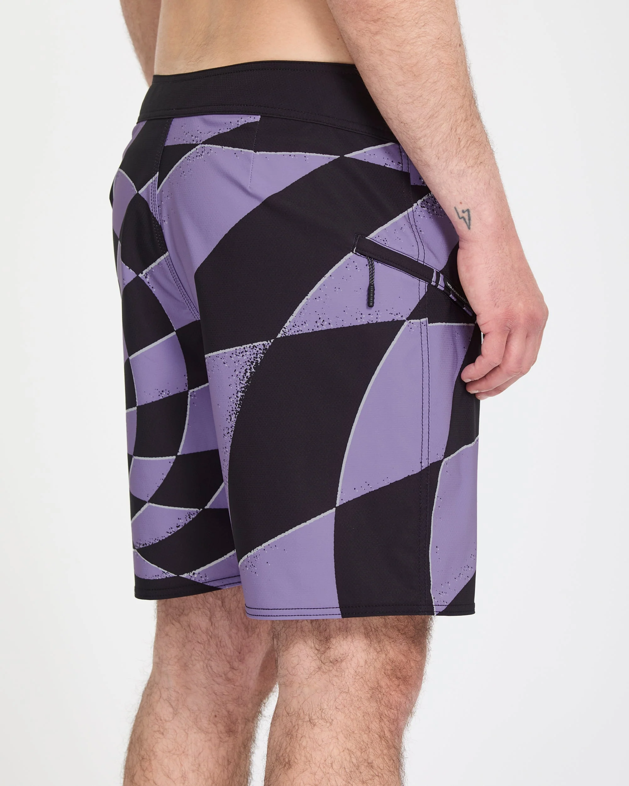 Spiral Stn Mod 19" Boardshort - Violet - Image 3