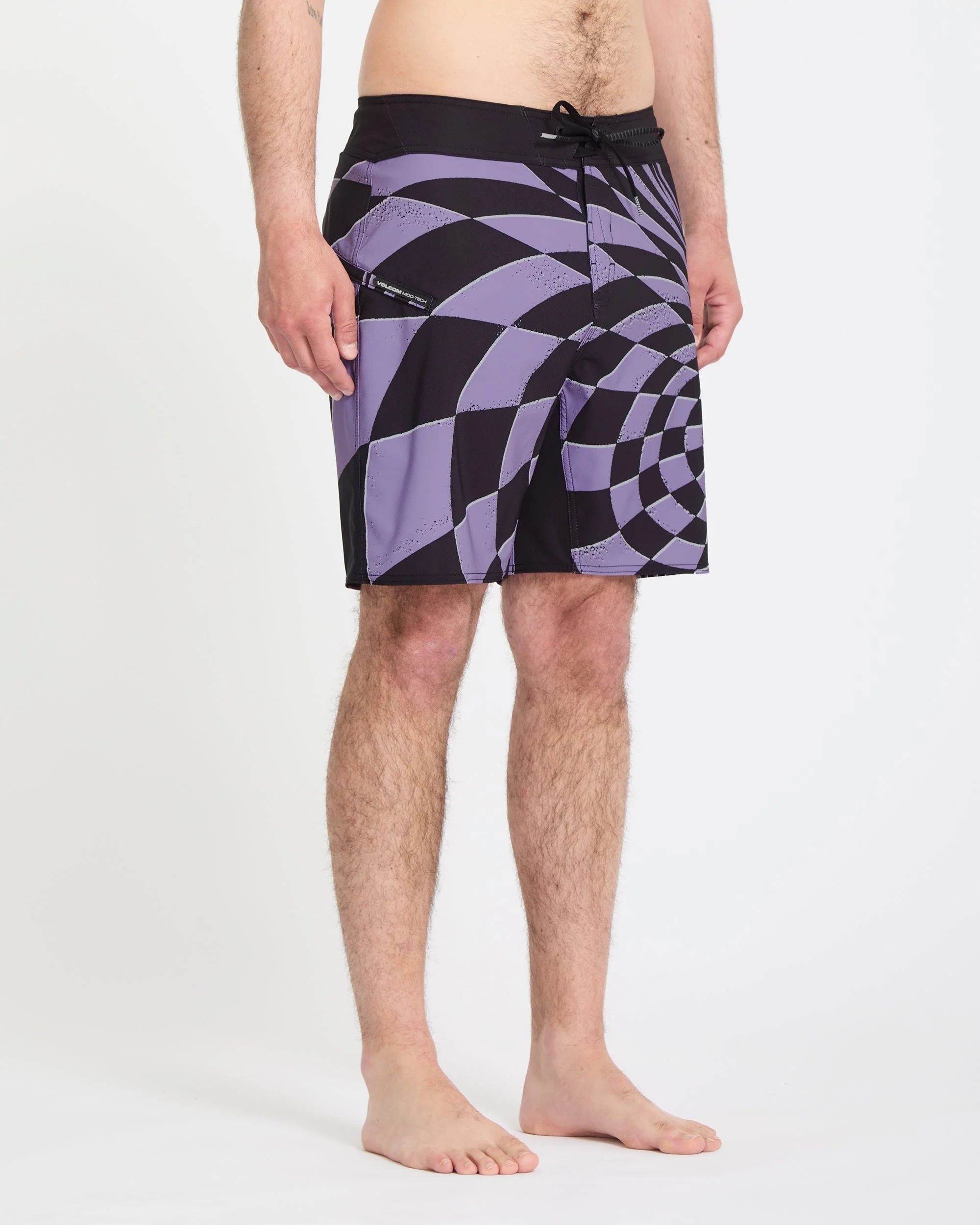 Spiral Stn Mod 19" Boardshort - Violet - Image 8