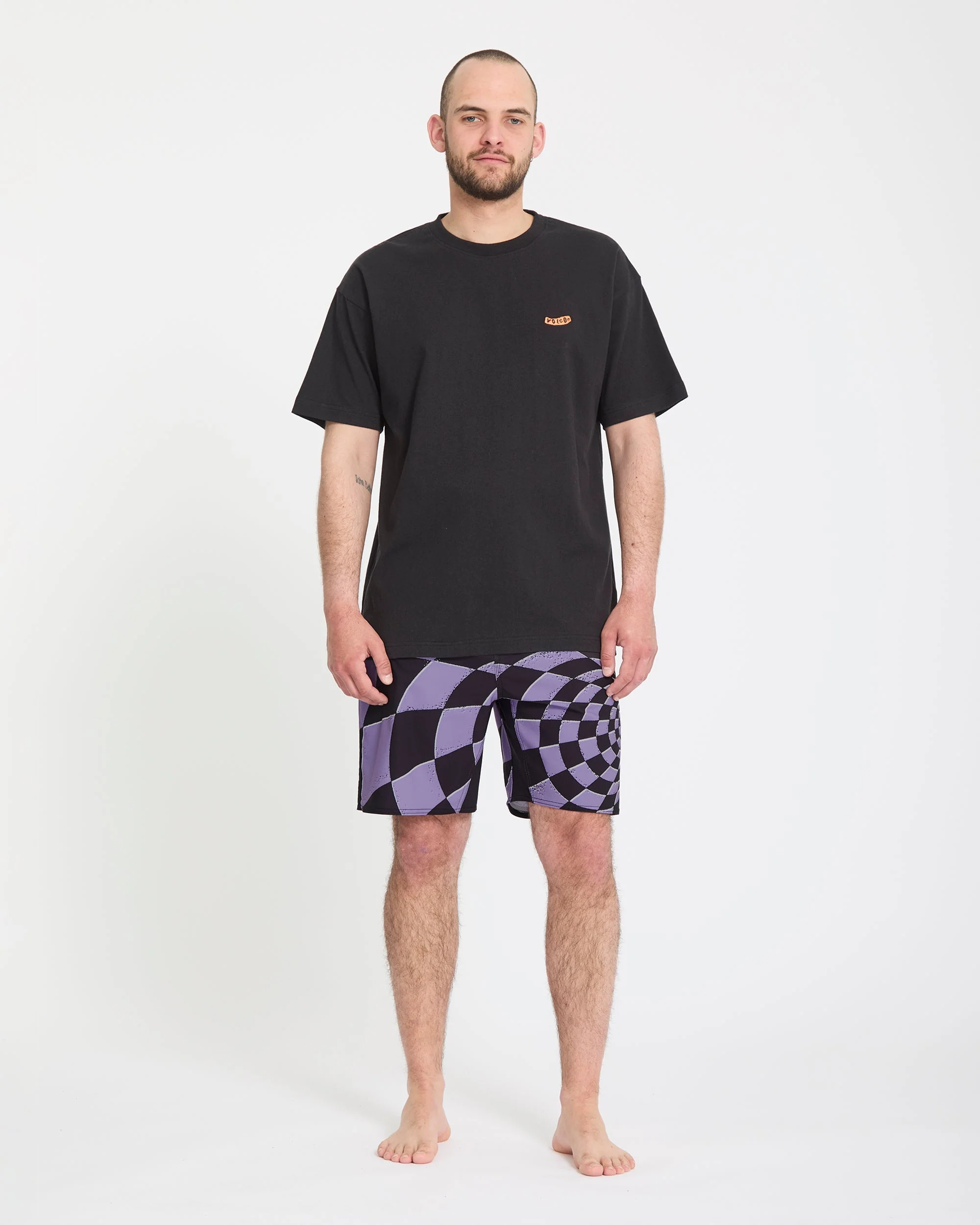 Spiral Stn Mod 19" Boardshort - Violet - Image 9