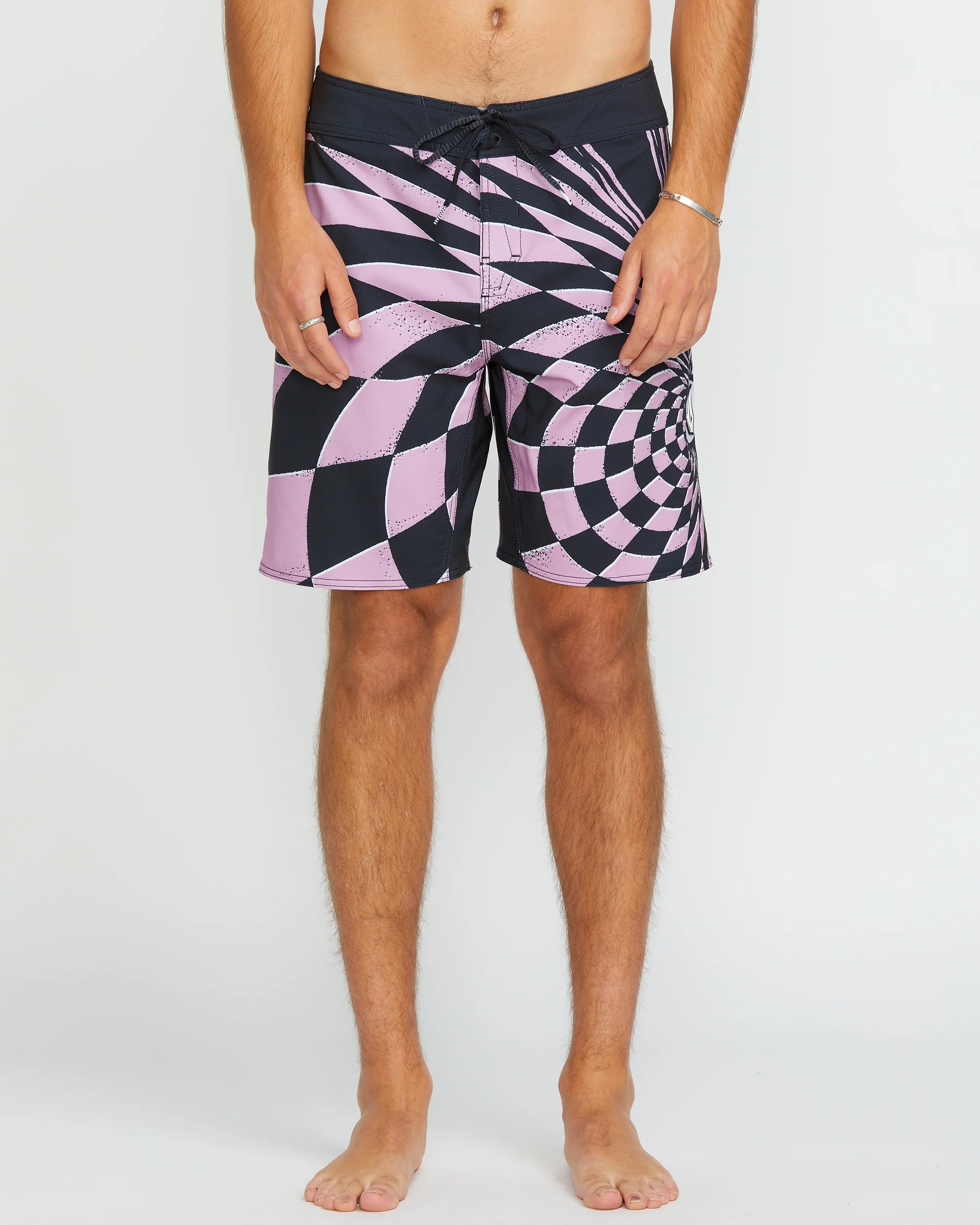 Spiral Stn Mod 20" Boardshort - STEEL PURPLE