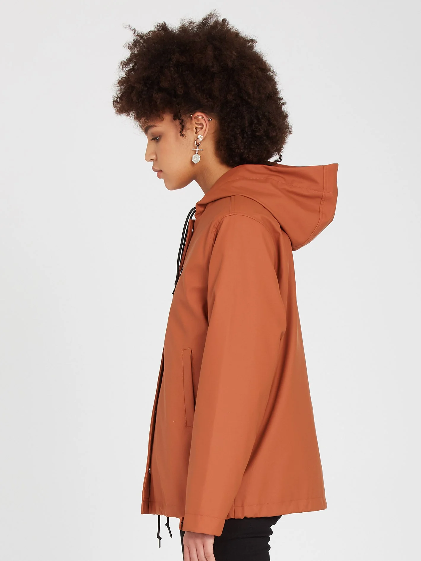 Sprain Dead Raincoat - DARK CLAY - Image 4