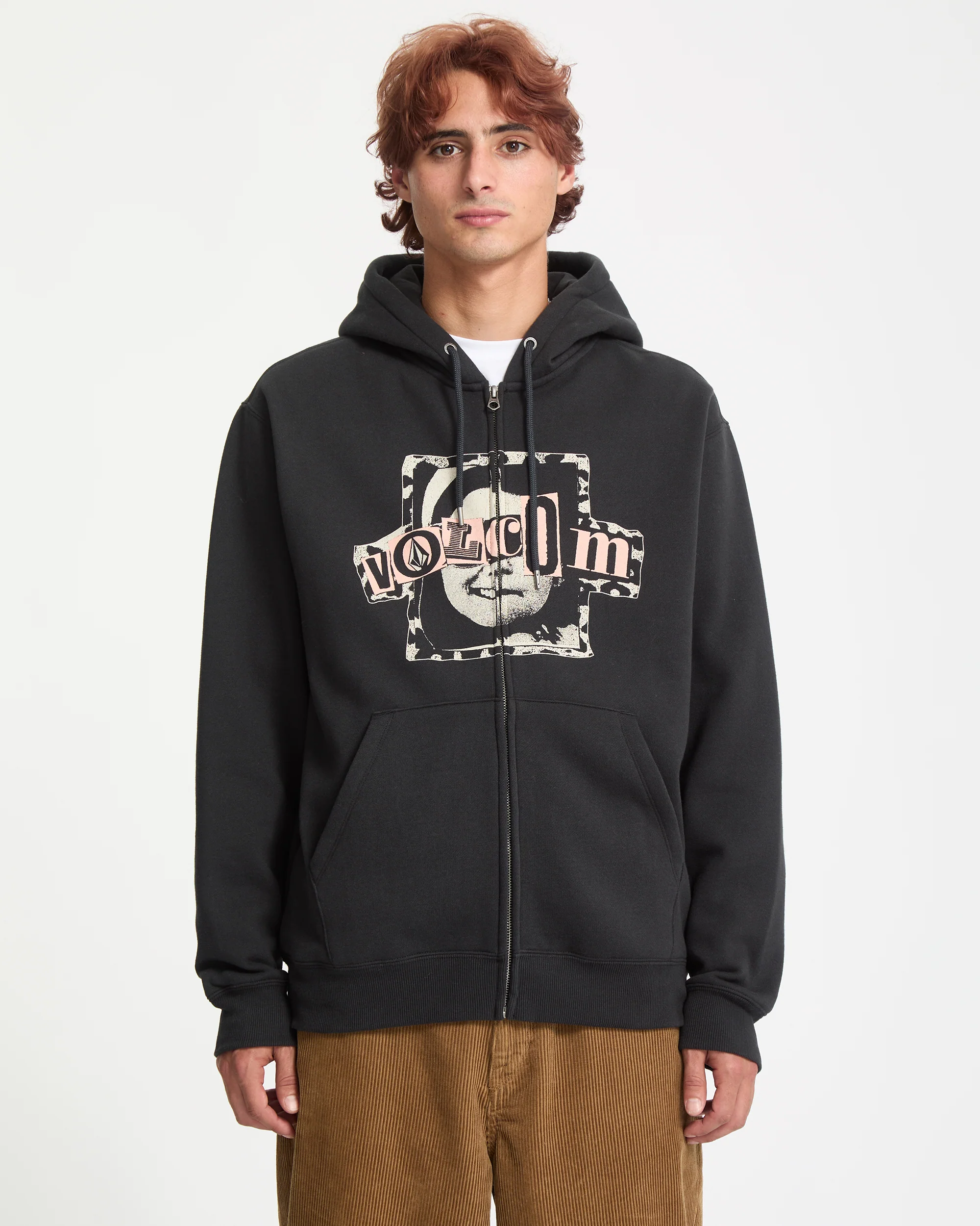 Stick Stoner Zip Hoodie - Antique Black