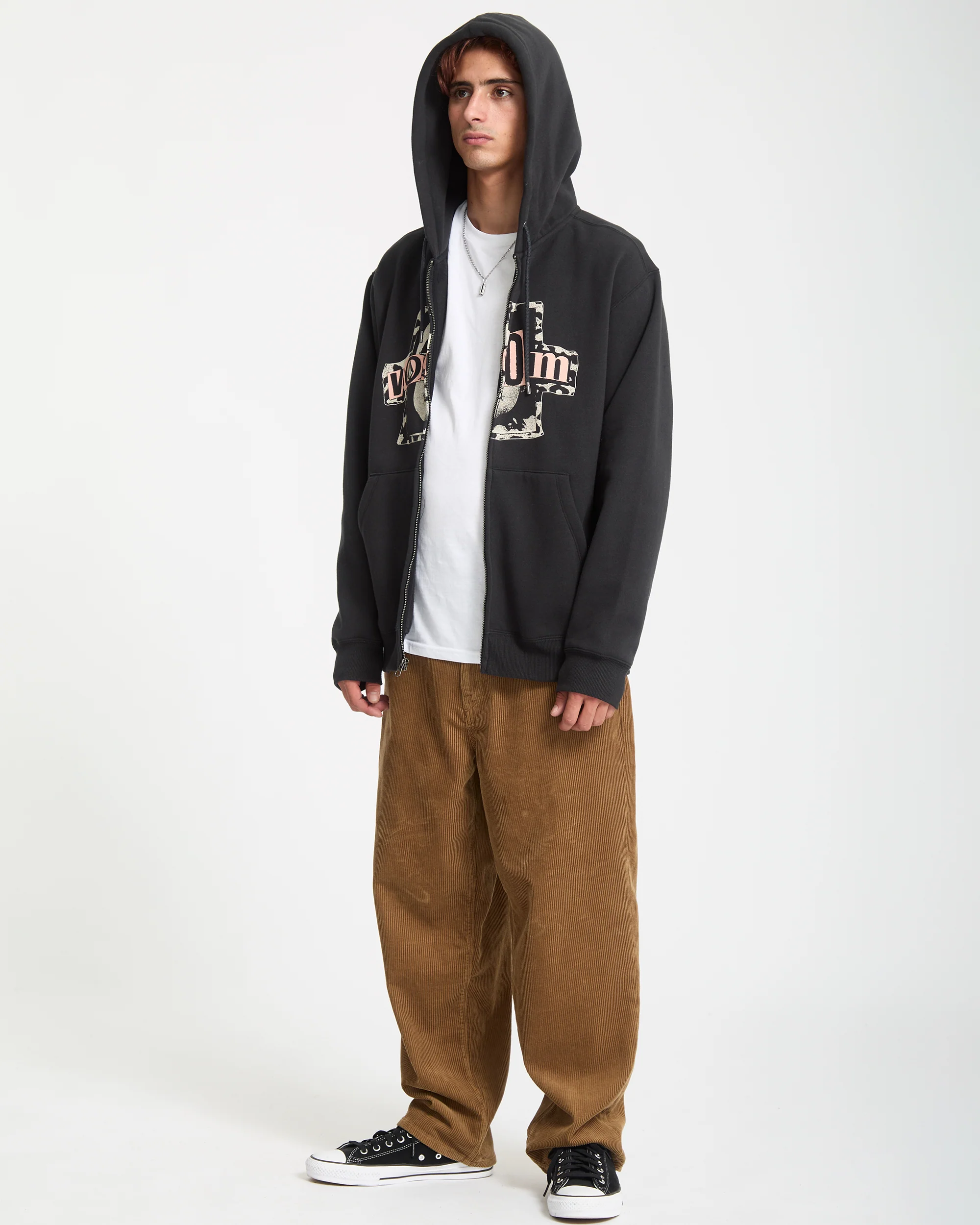 Stick Stoner Zip Hoodie - Antique Black - Image 5