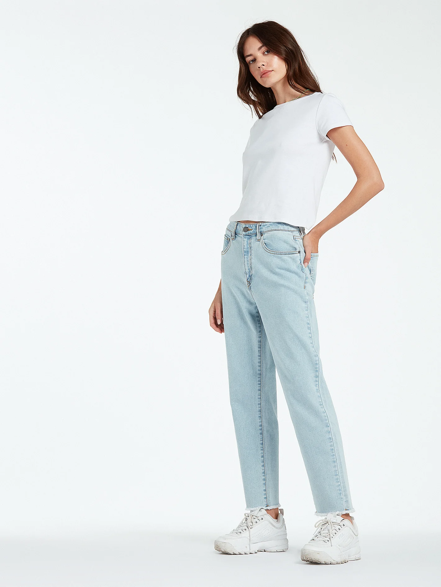 Stone Step High Rise Denim - THRIFTER BLUE LIGHT - Image 7