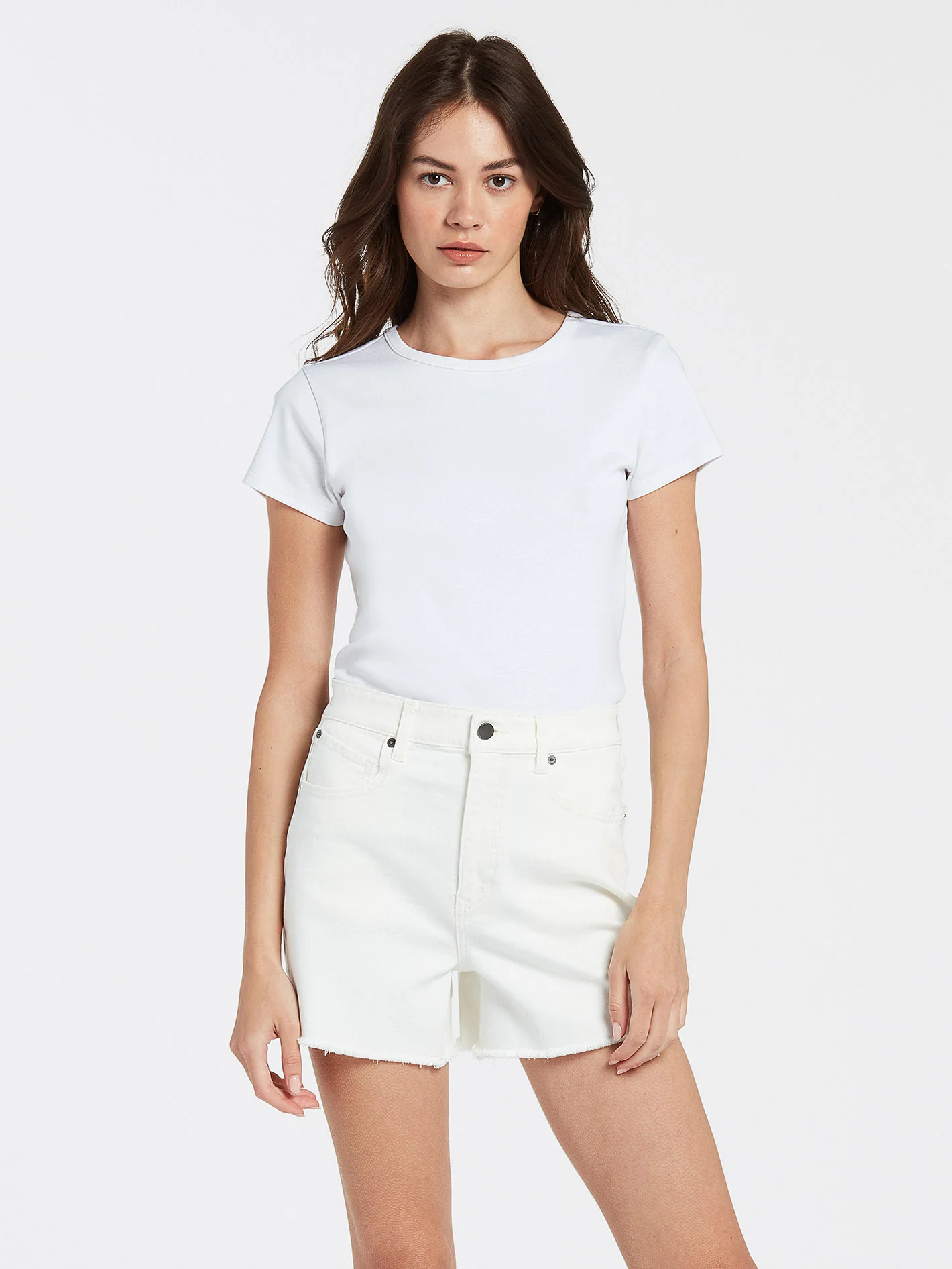 Stone Step High Rise Short - STAR WHITE