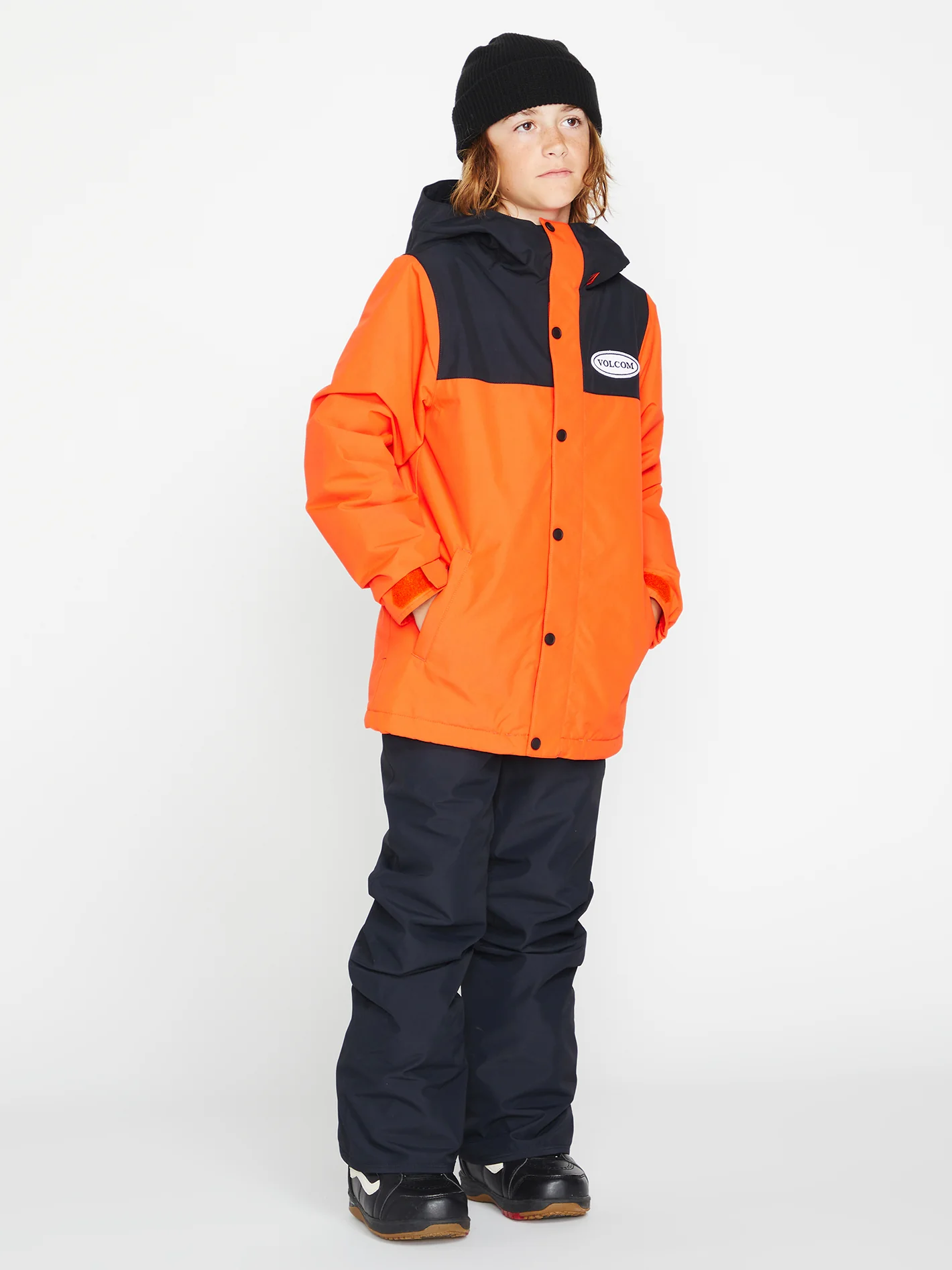 Stone.91 Insulated Jacket - Orange Shock - (Kids) - Image 5