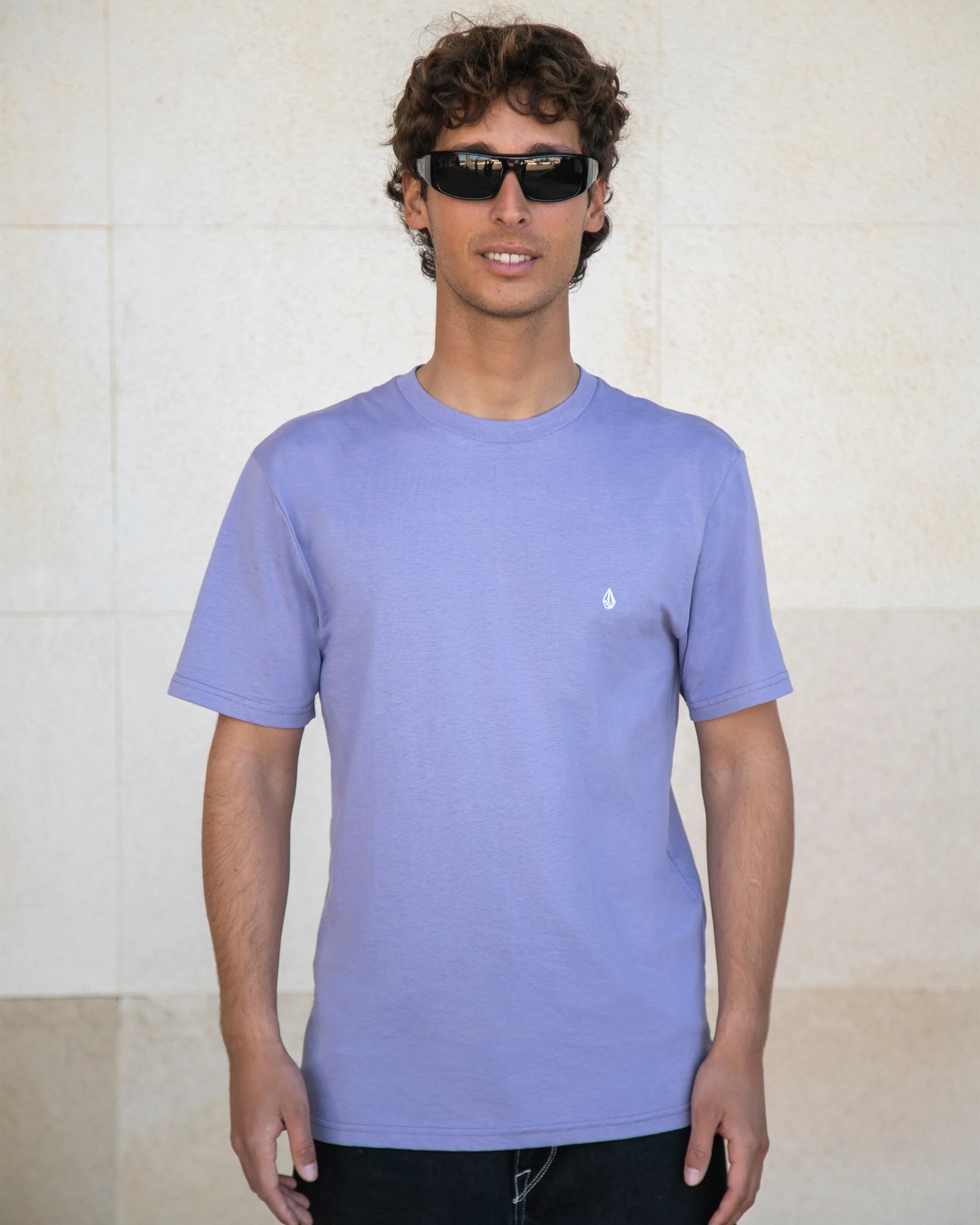 Stone Blanks T-Shirt - Purple Ash - Image 4