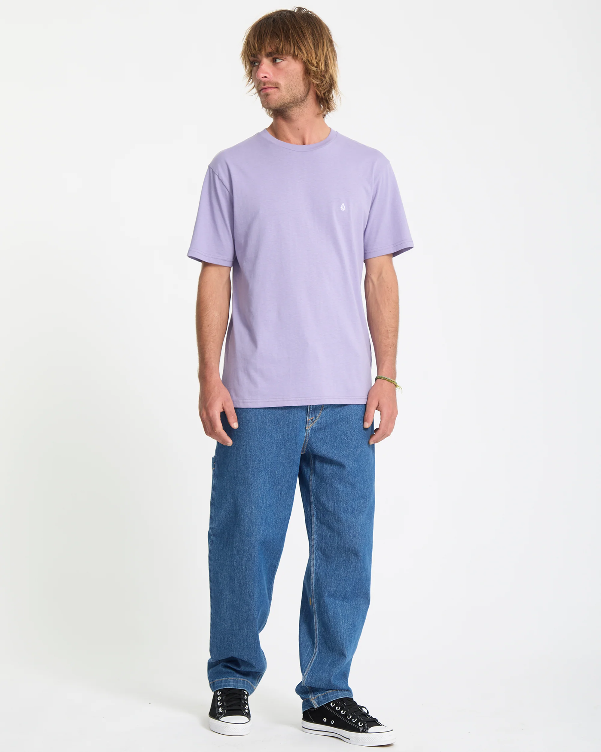Stone Blanks T-Shirt - Purple Ash - Image 6