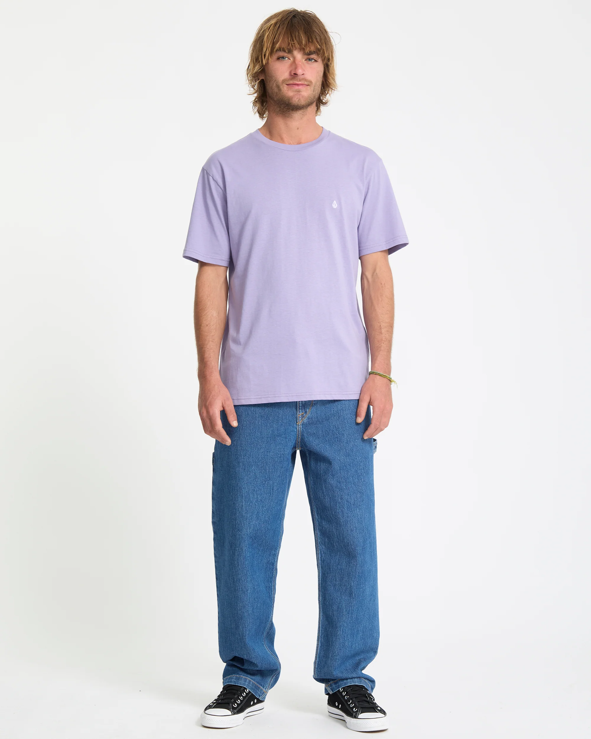 Stone Blanks T-Shirt - Purple Ash - Image 8