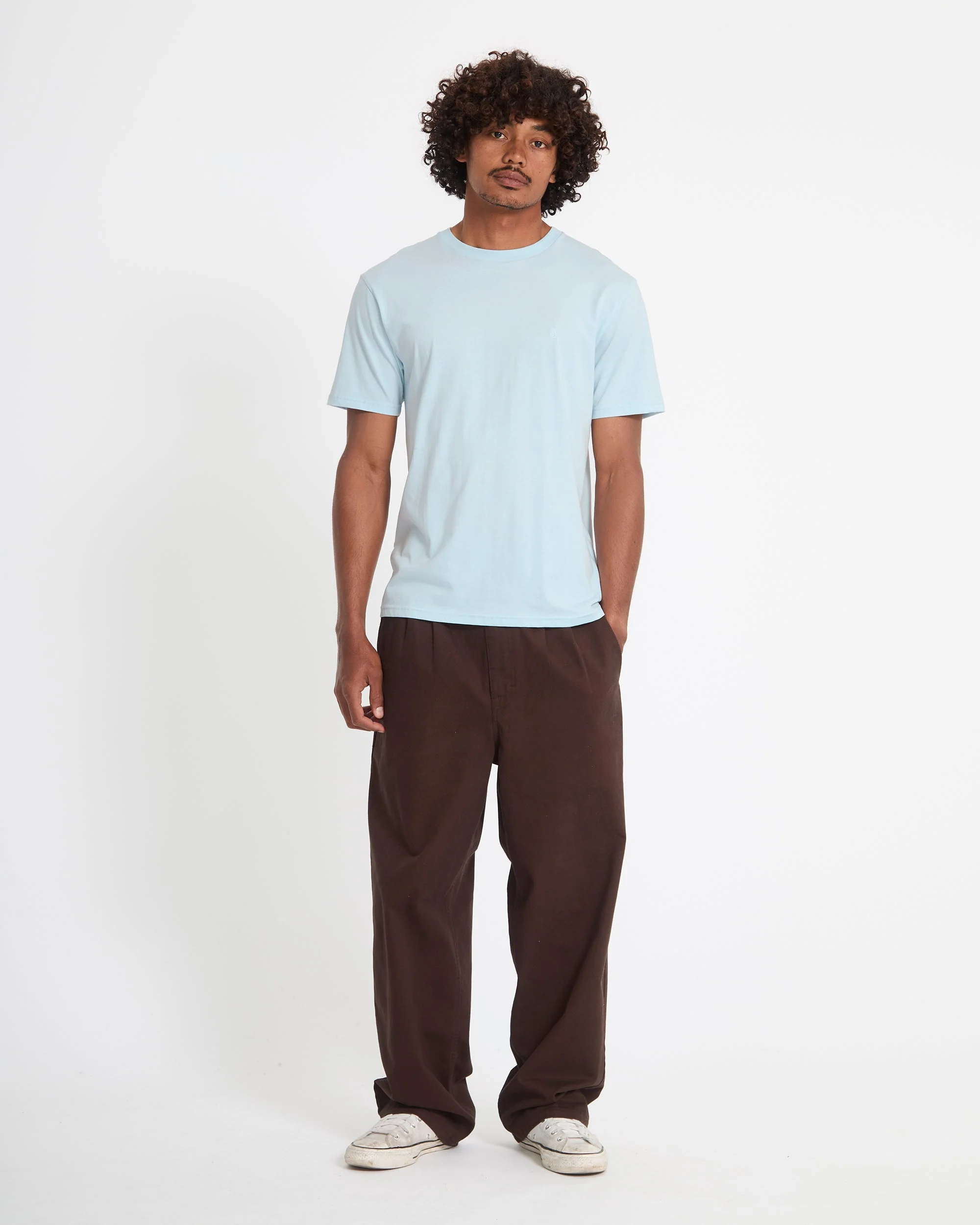 Stone Blanks T-Shirt - Light Blue Acid - Image 5